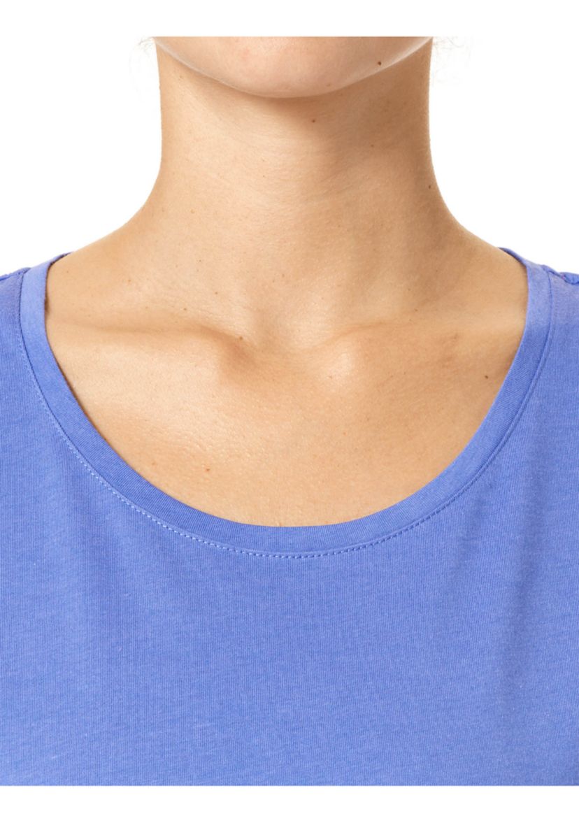 Solid Scoop Neck Pajama T-Shirt 