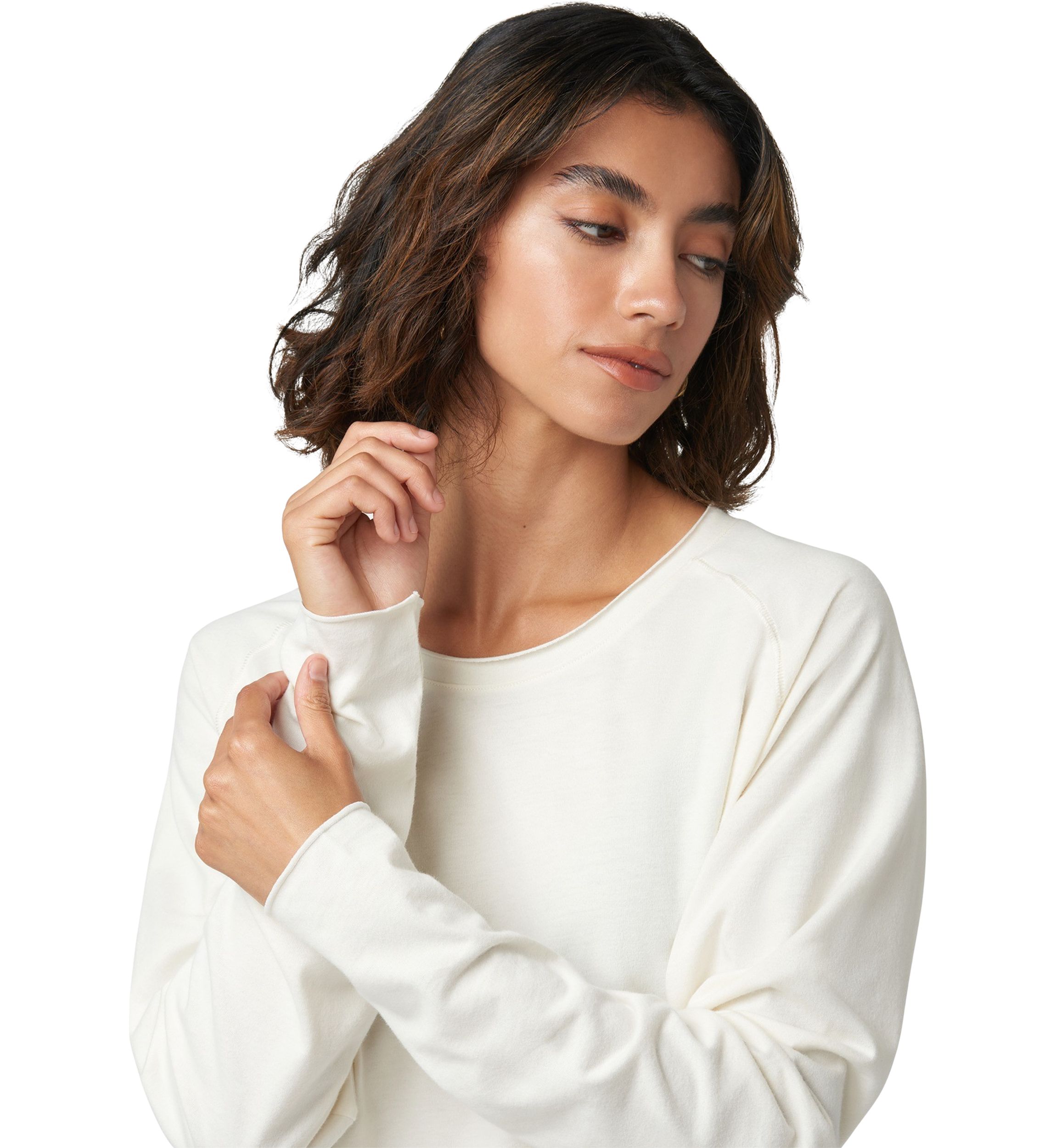 Solid Long Sleeve Crew Neck PJ T-Shirt
