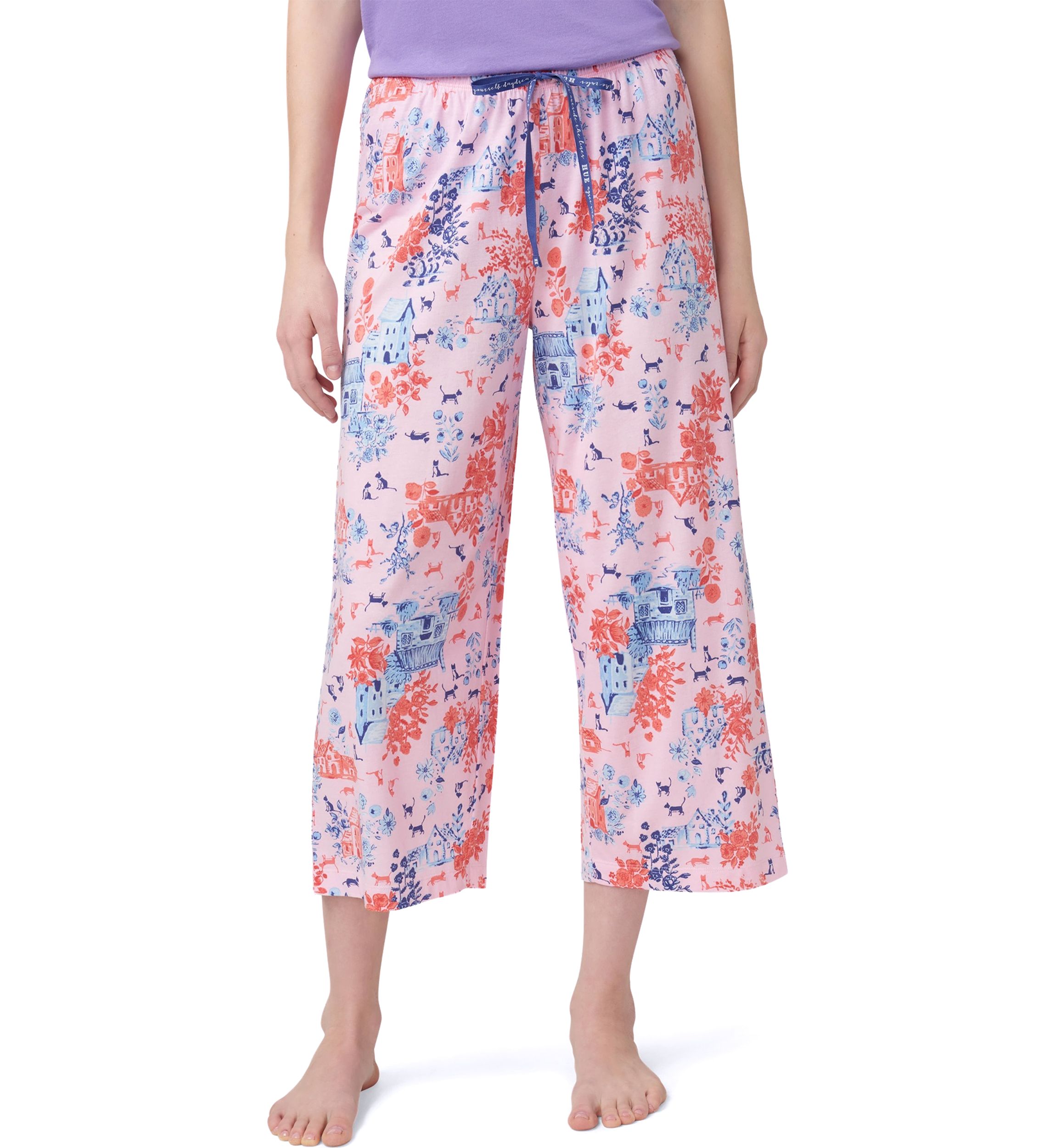 Womens Kittyville Toile Pajama Capri Pants