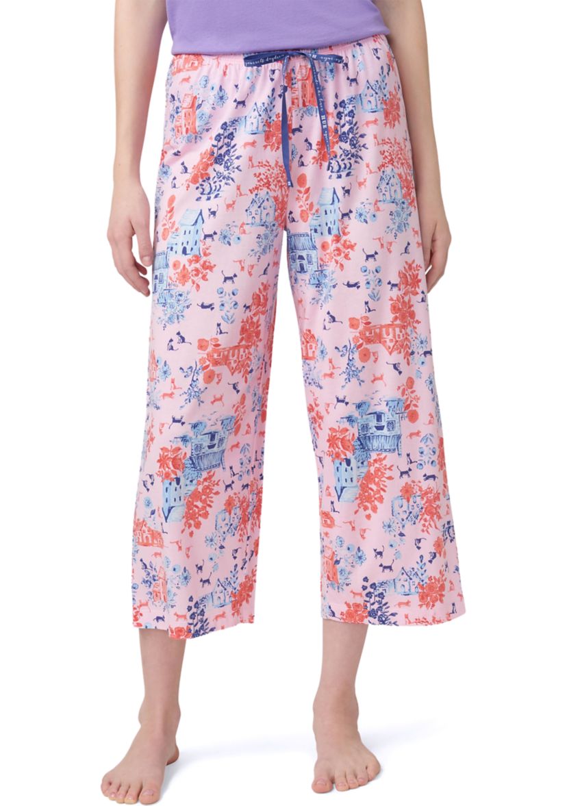 Womens Kittyville Toile Pajama Capri Pants