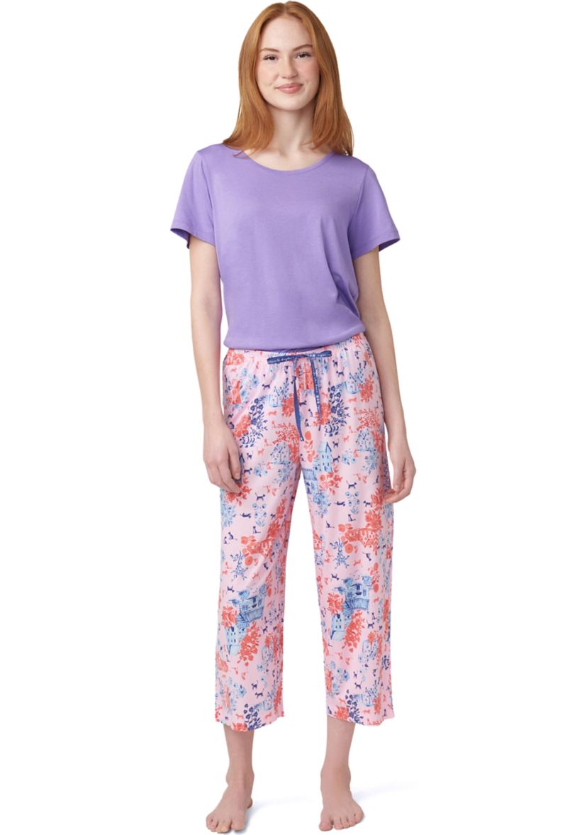 Womens Kittyville Toile Pajama Capri Pants