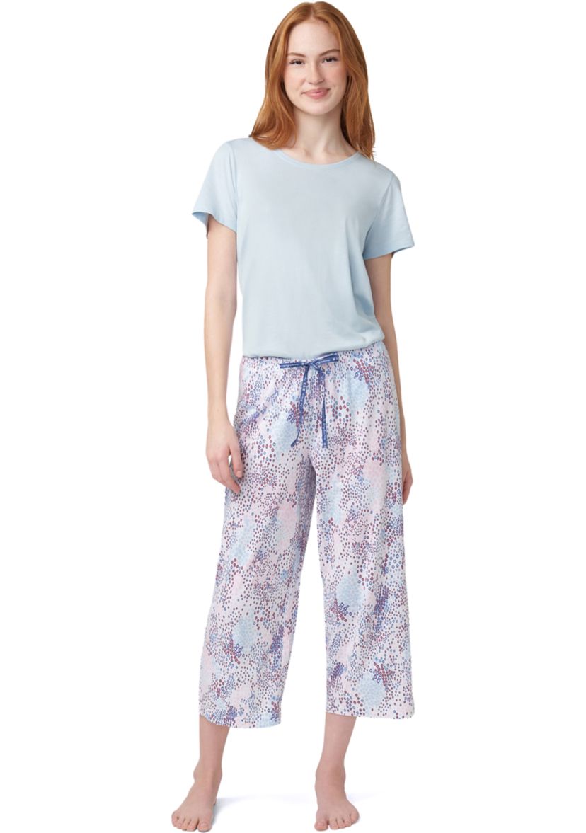 Womens Leo Style Capri Pajama Pants