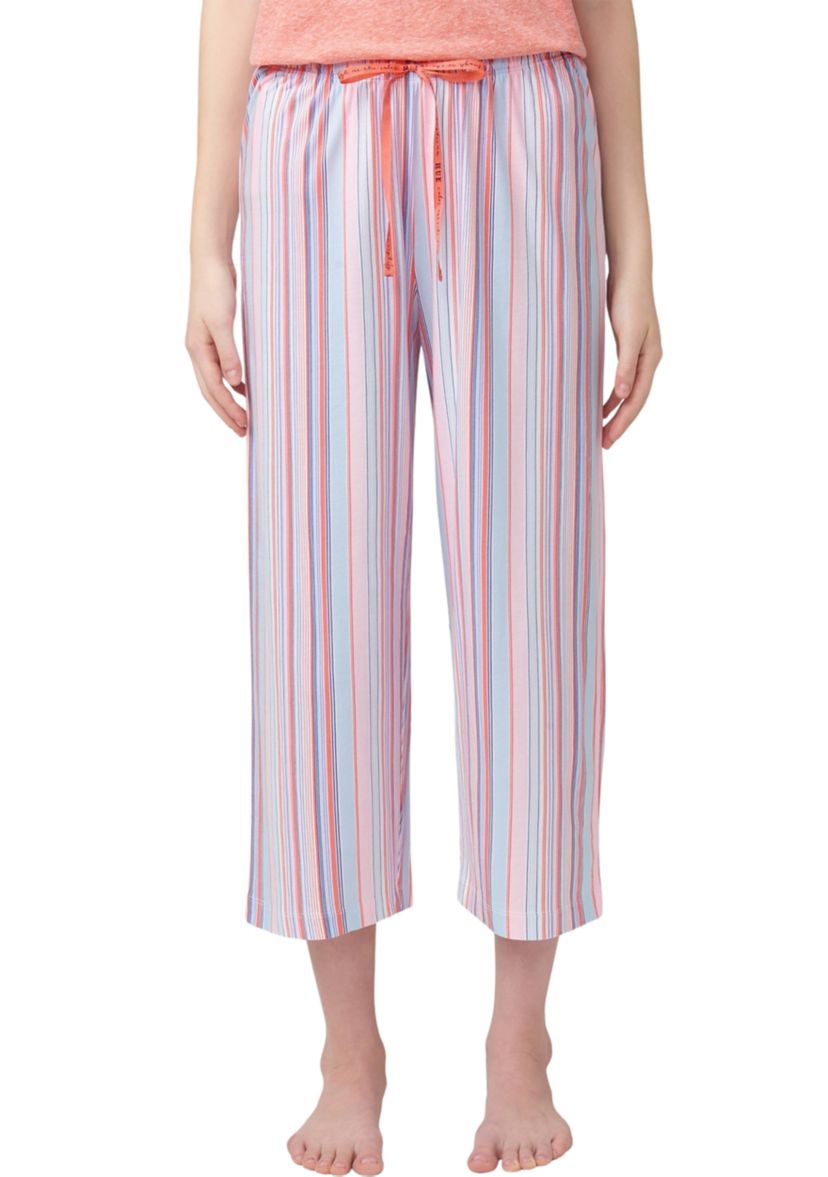 Womens Sunrise Stripe Capri Pajama Pants