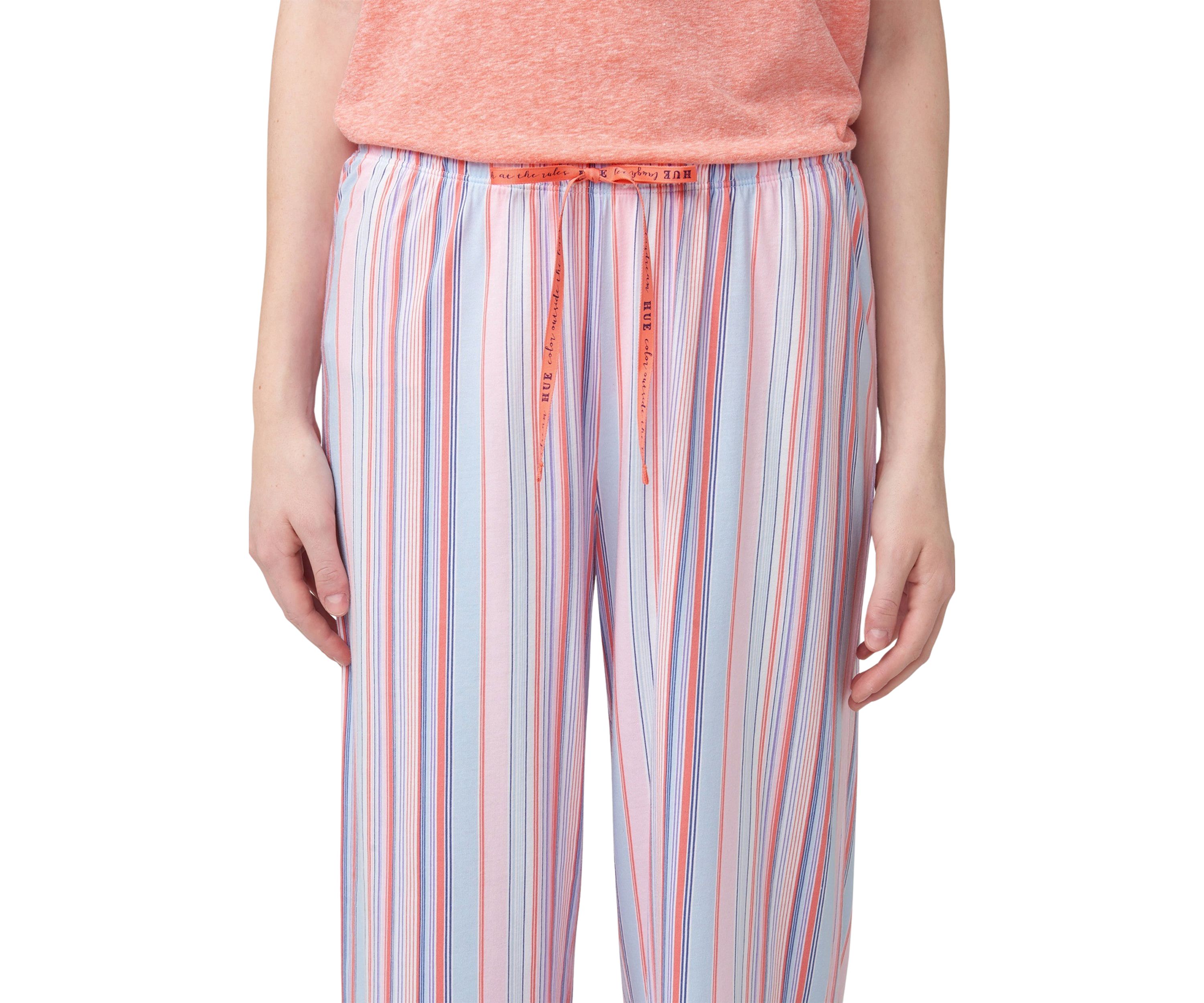 Womens Sunrise Stripe Capri Pajama Pants