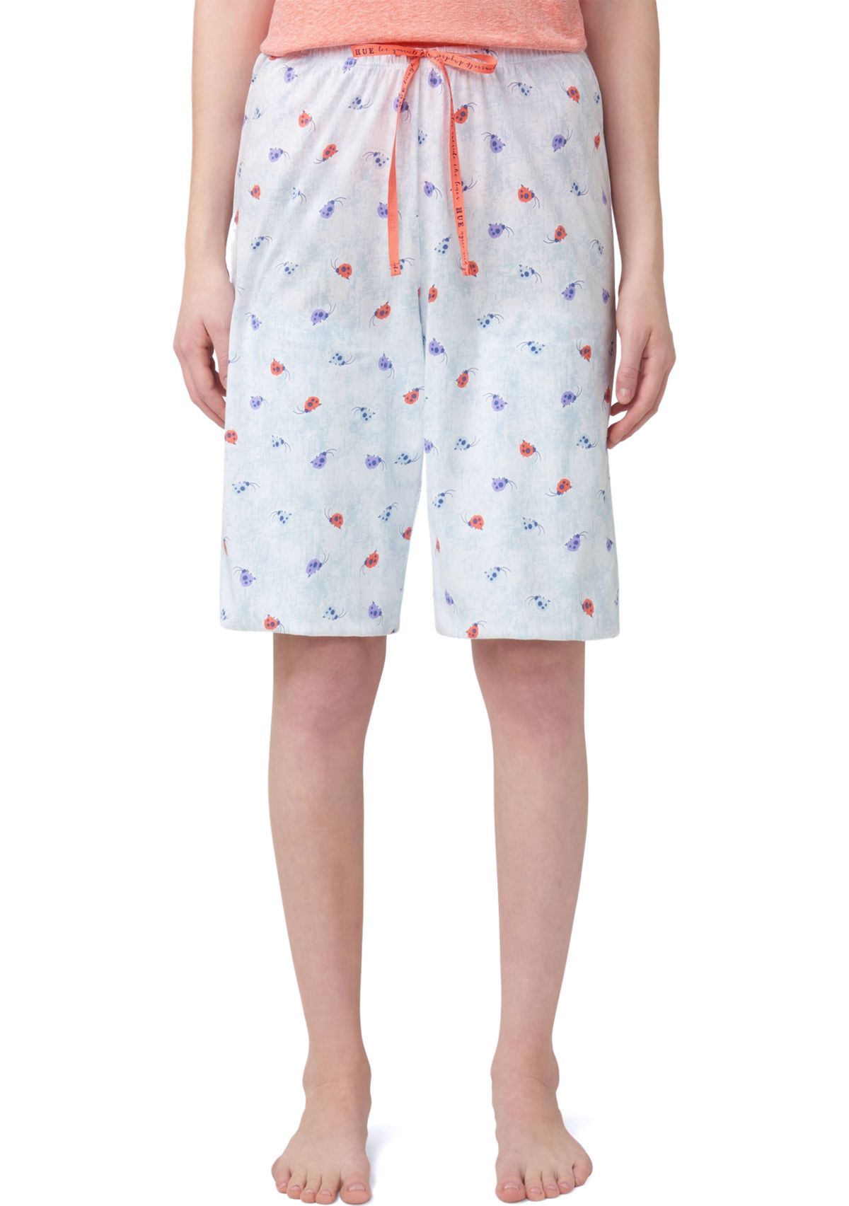 Womens Ladybug Bermuda Pajama Shorts