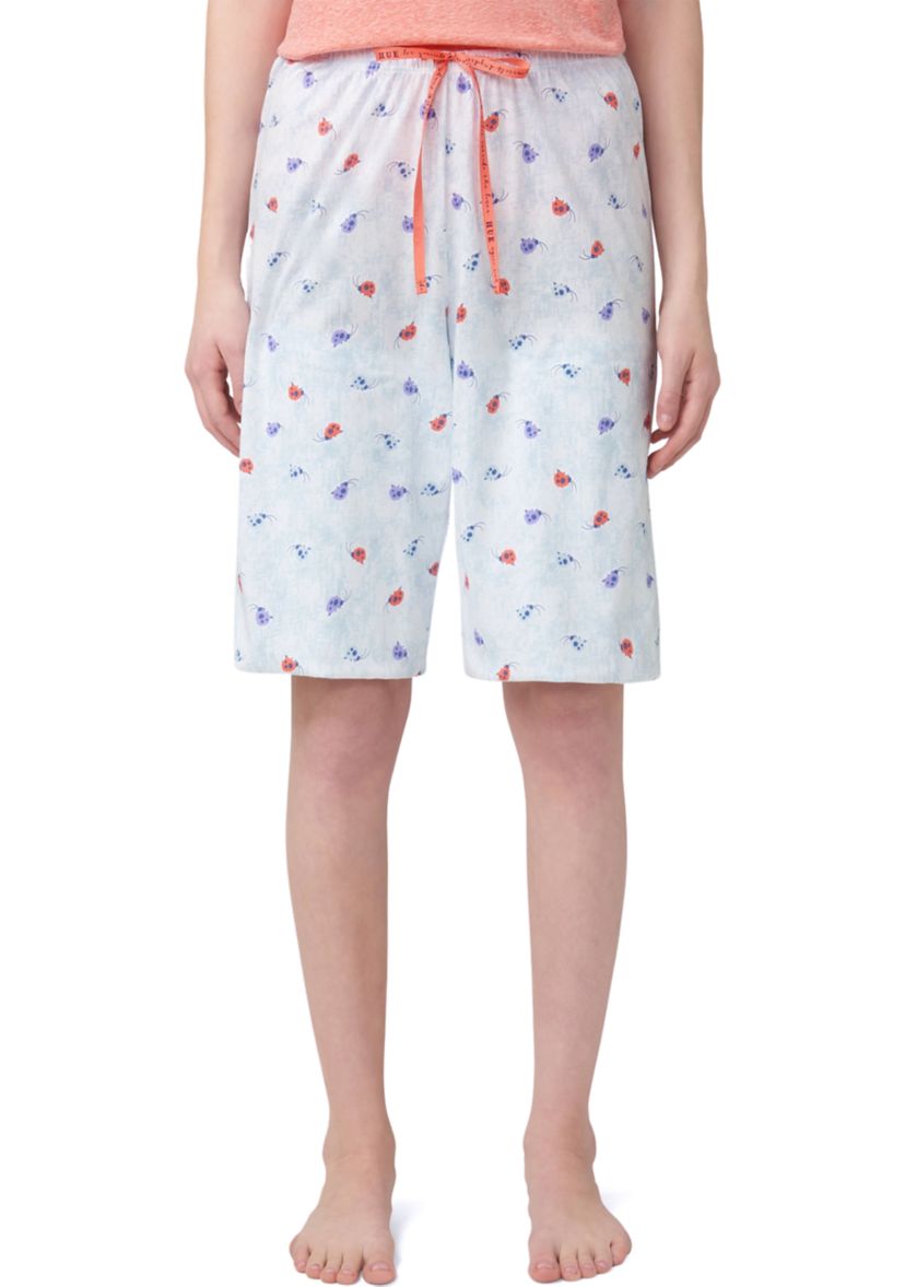 Womens Ladybug Bermuda Pajama Shorts