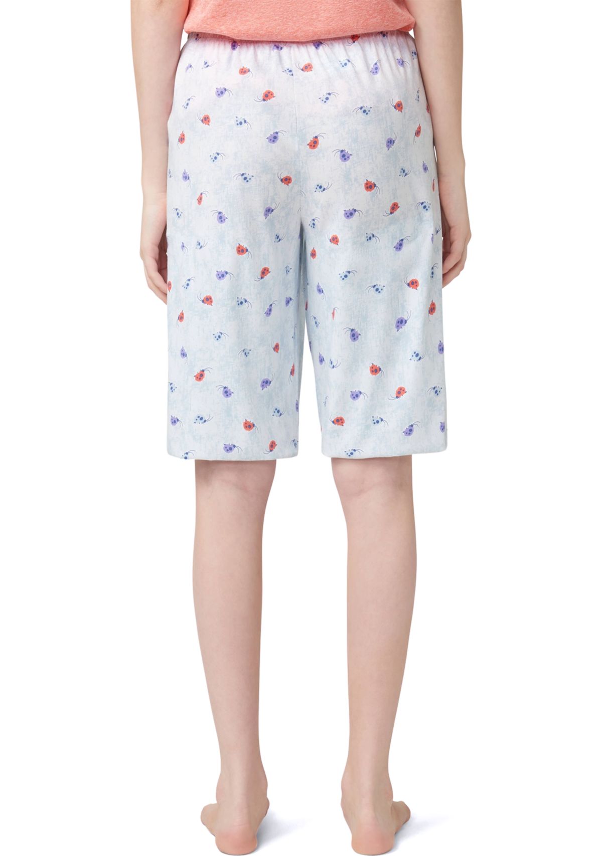 Womens Ladybug Bermuda Pajama Shorts