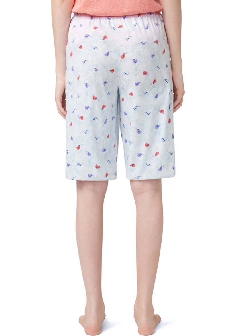 Womens Ladybug Bermuda Pajama Shorts