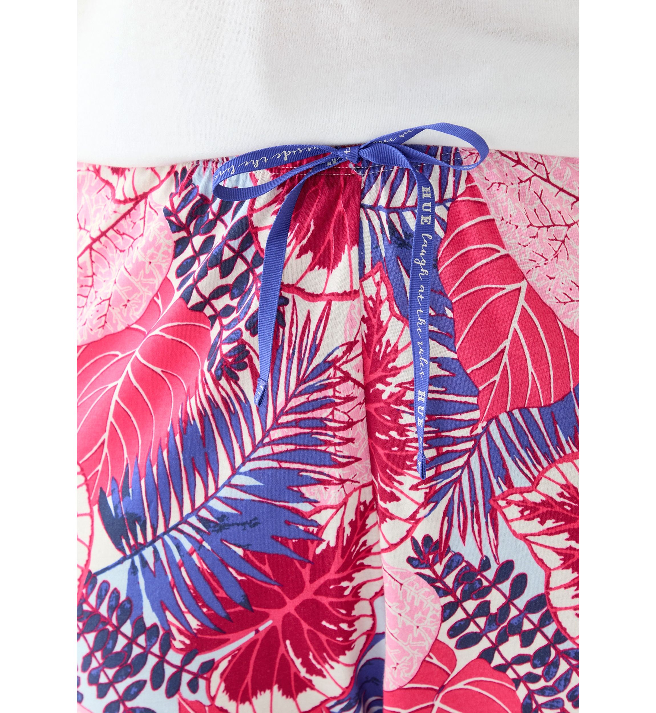 Plus Size Great Palms Printed Pajama Pants