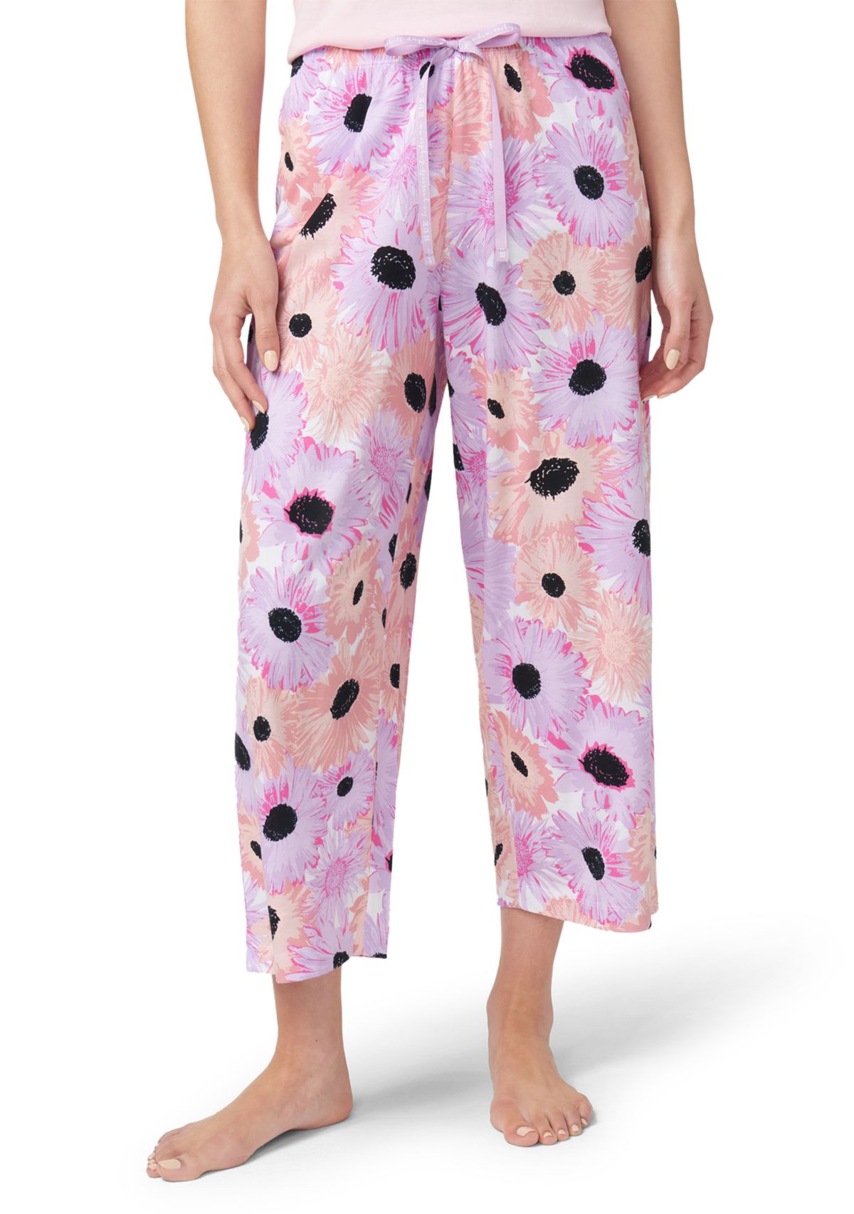 Daisy Delight Printed Capri Pajama Pants