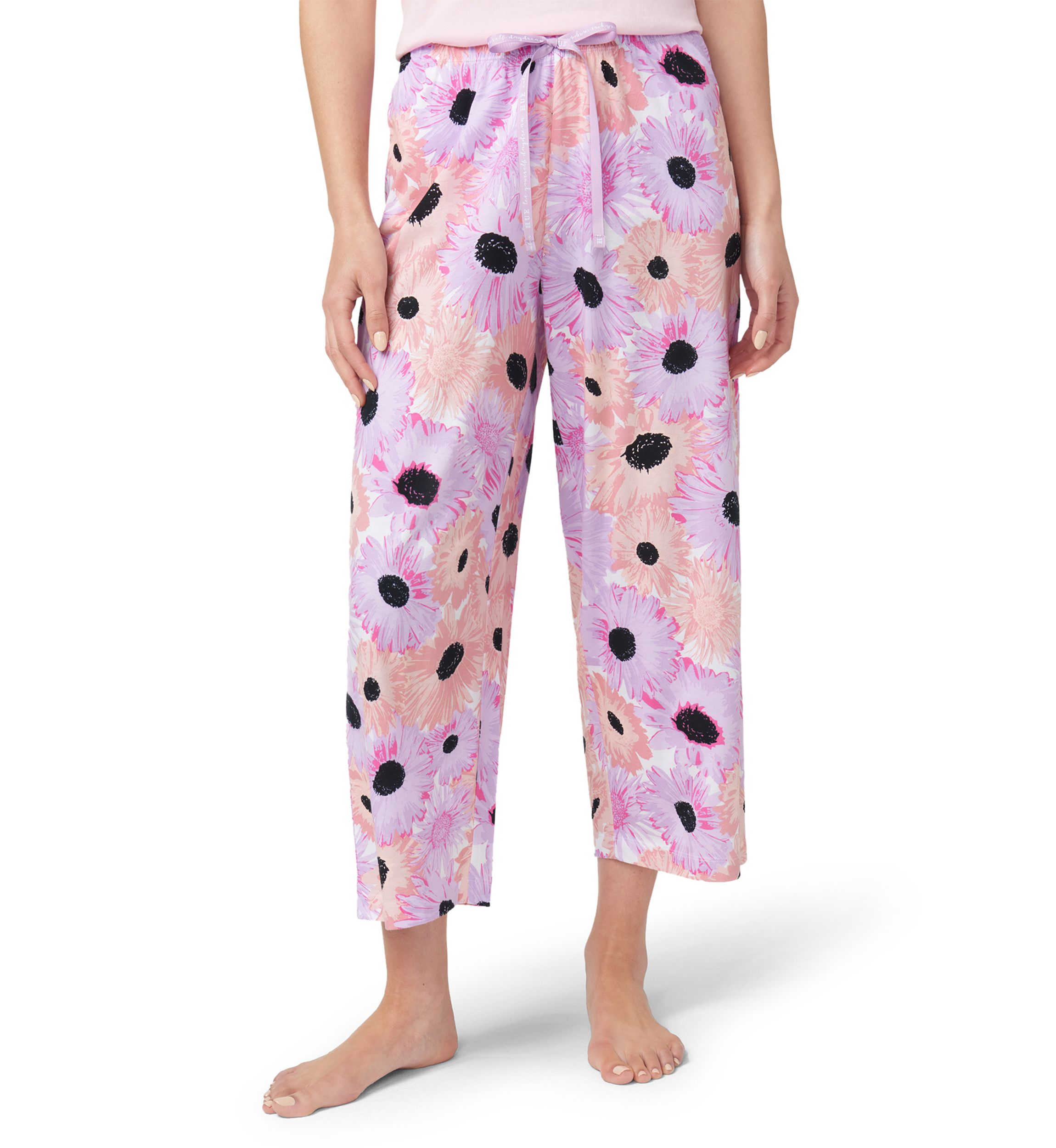 Daisy Delight Printed Capri Pajama Pants