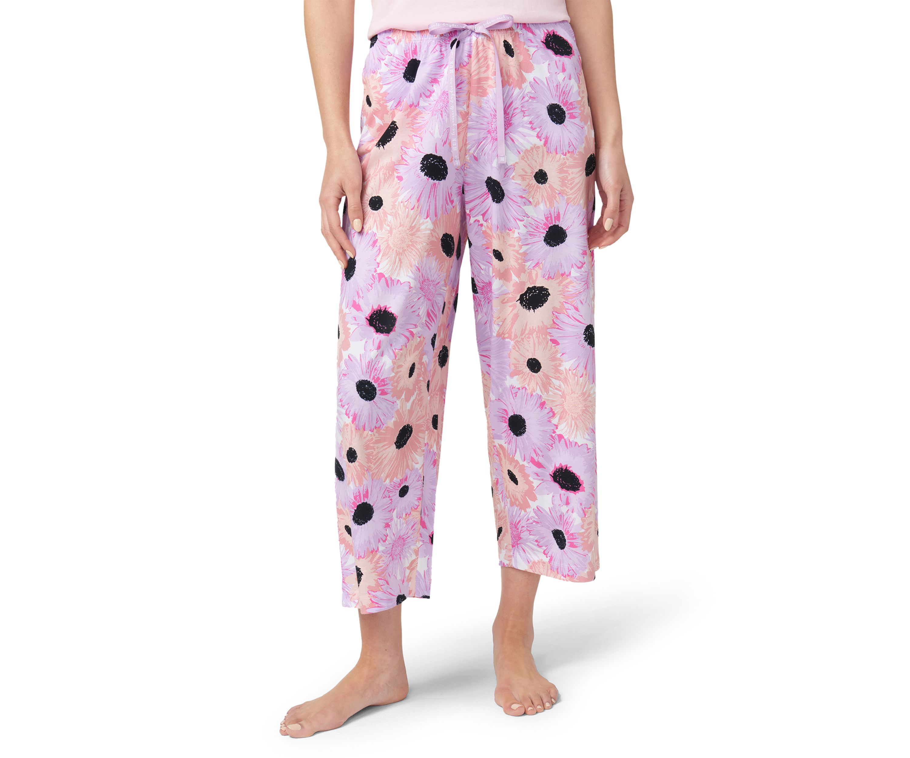 Daisy Delight Printed Capri Pajama Pants