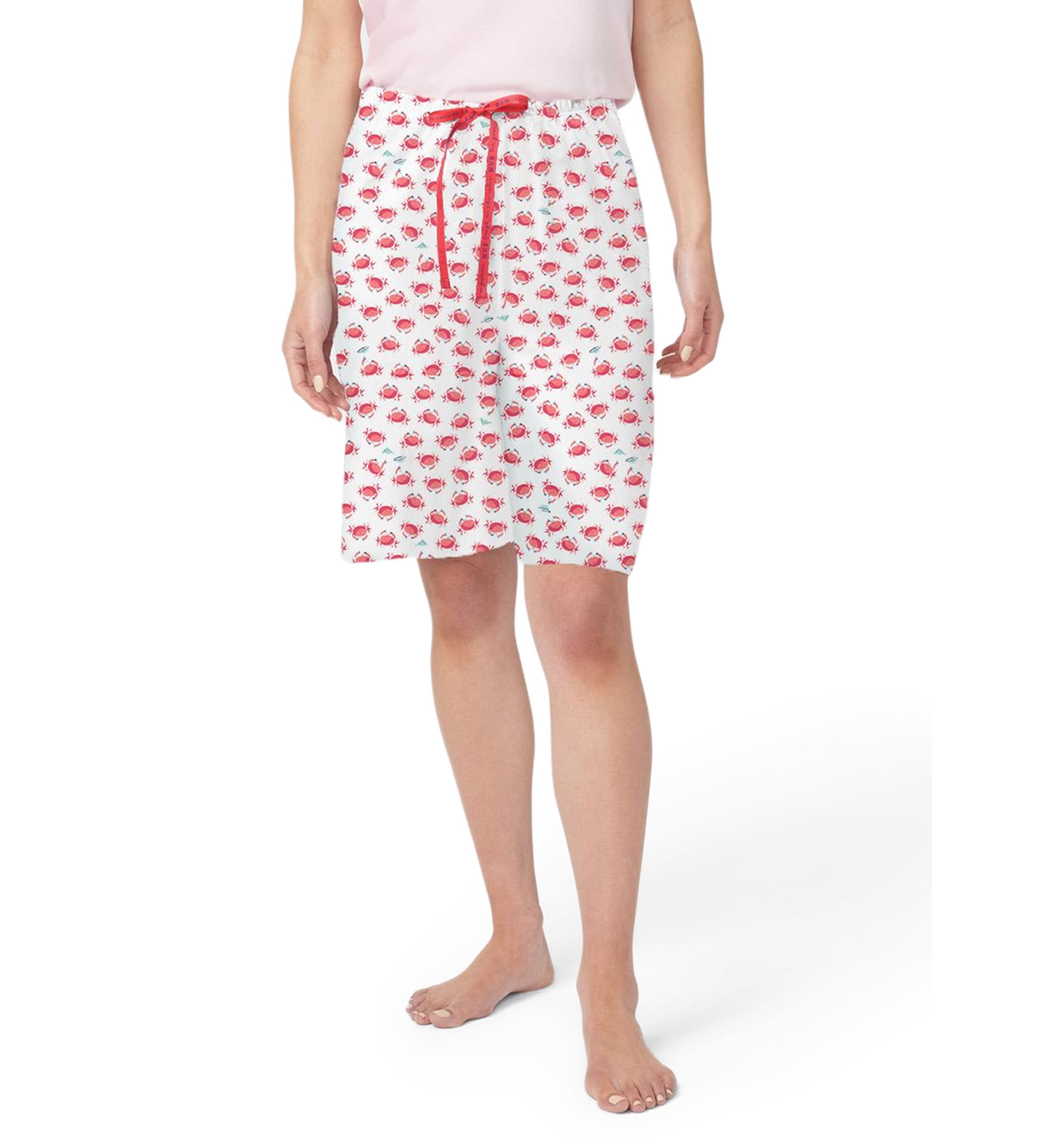 Printed Knit Bermuda Pajama Shorts