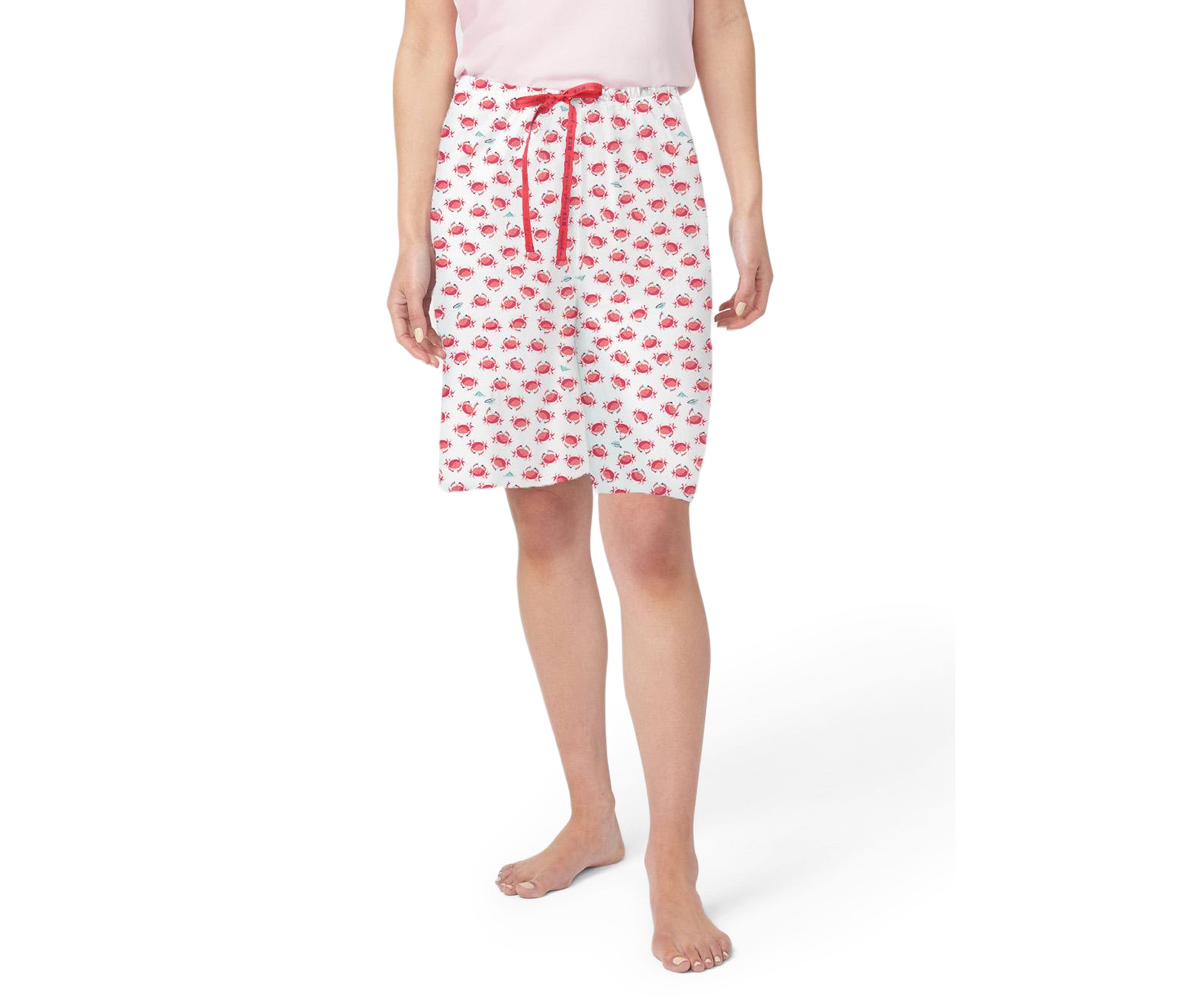 Printed Knit Bermuda Pajama Shorts