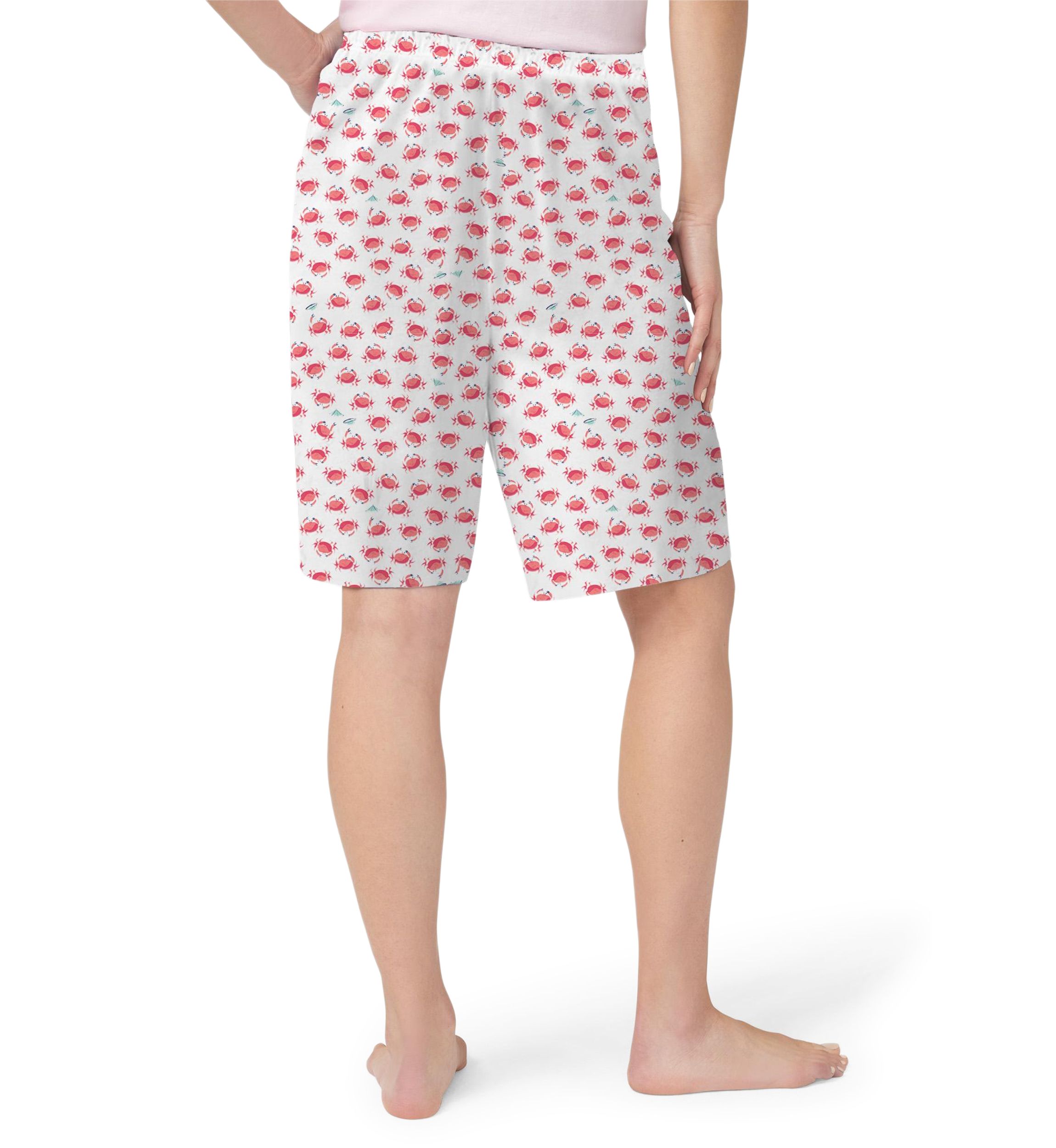 Printed Knit Bermuda Pajama Shorts