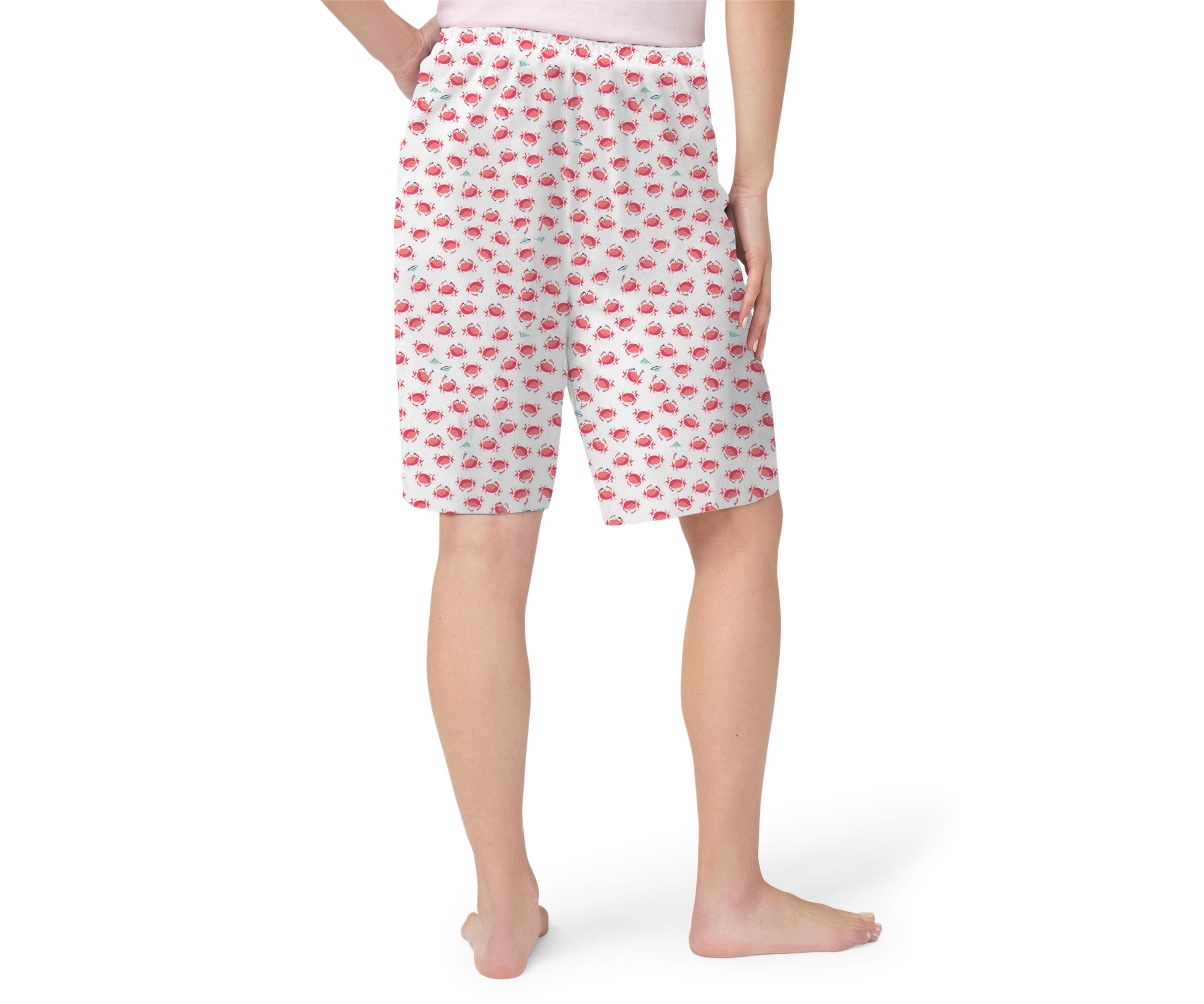 Printed Knit Bermuda Pajama Shorts