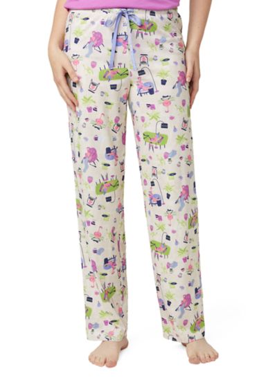 Lounging Flamingos Long Pajama Pants