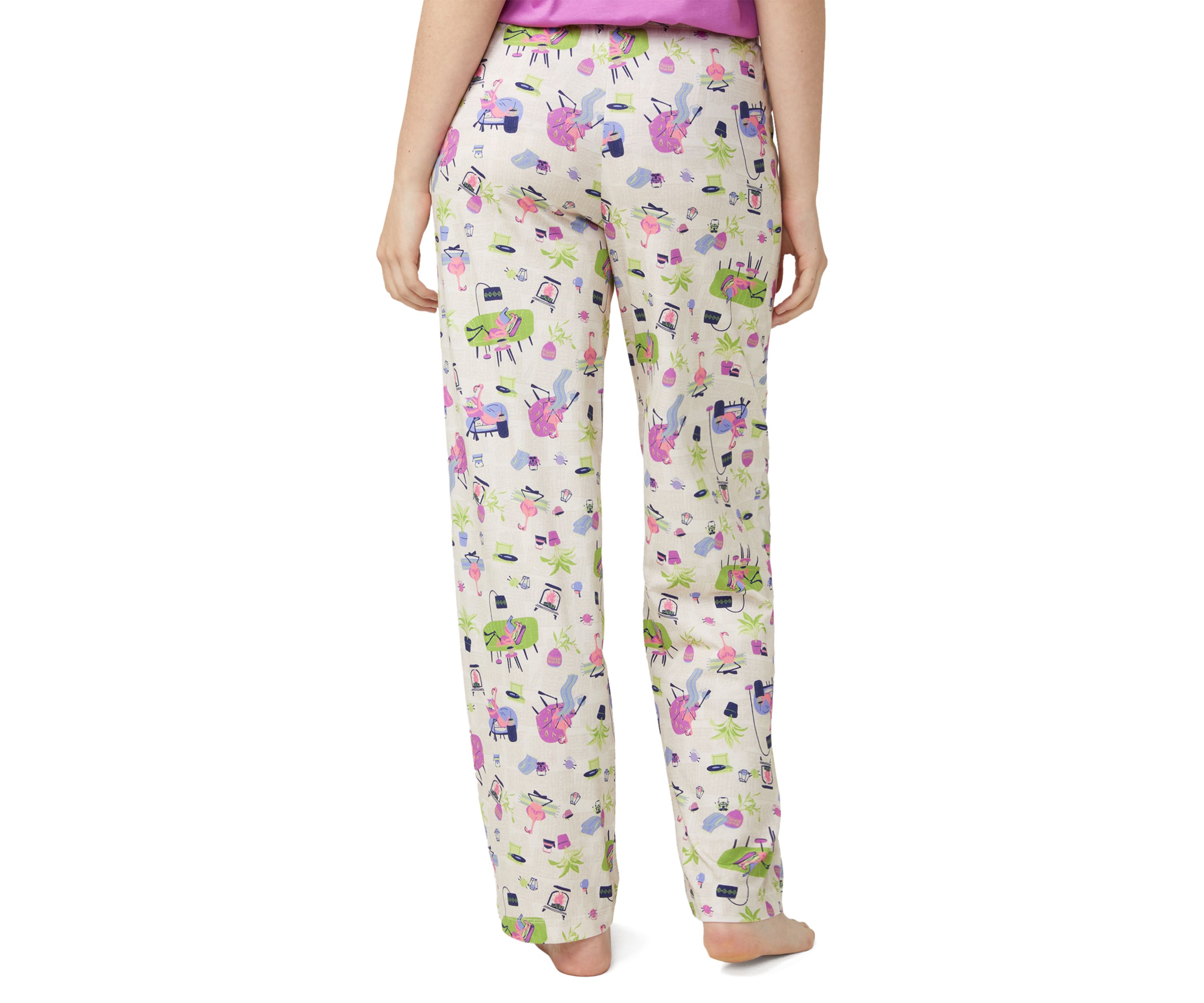 Lounging Flamingos Long Pajama Pants