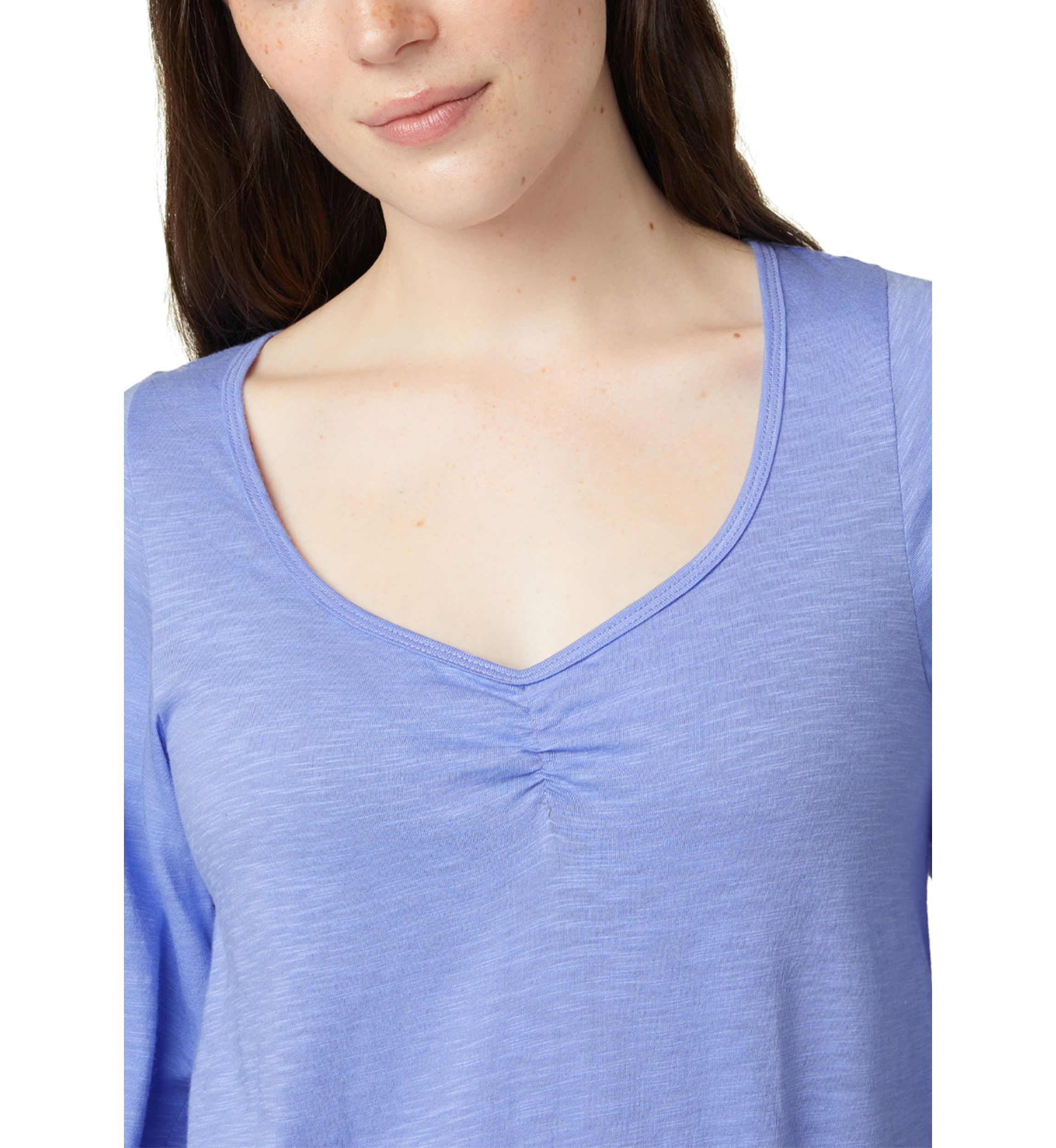 Shirred Bell Sleeve PJ Tee