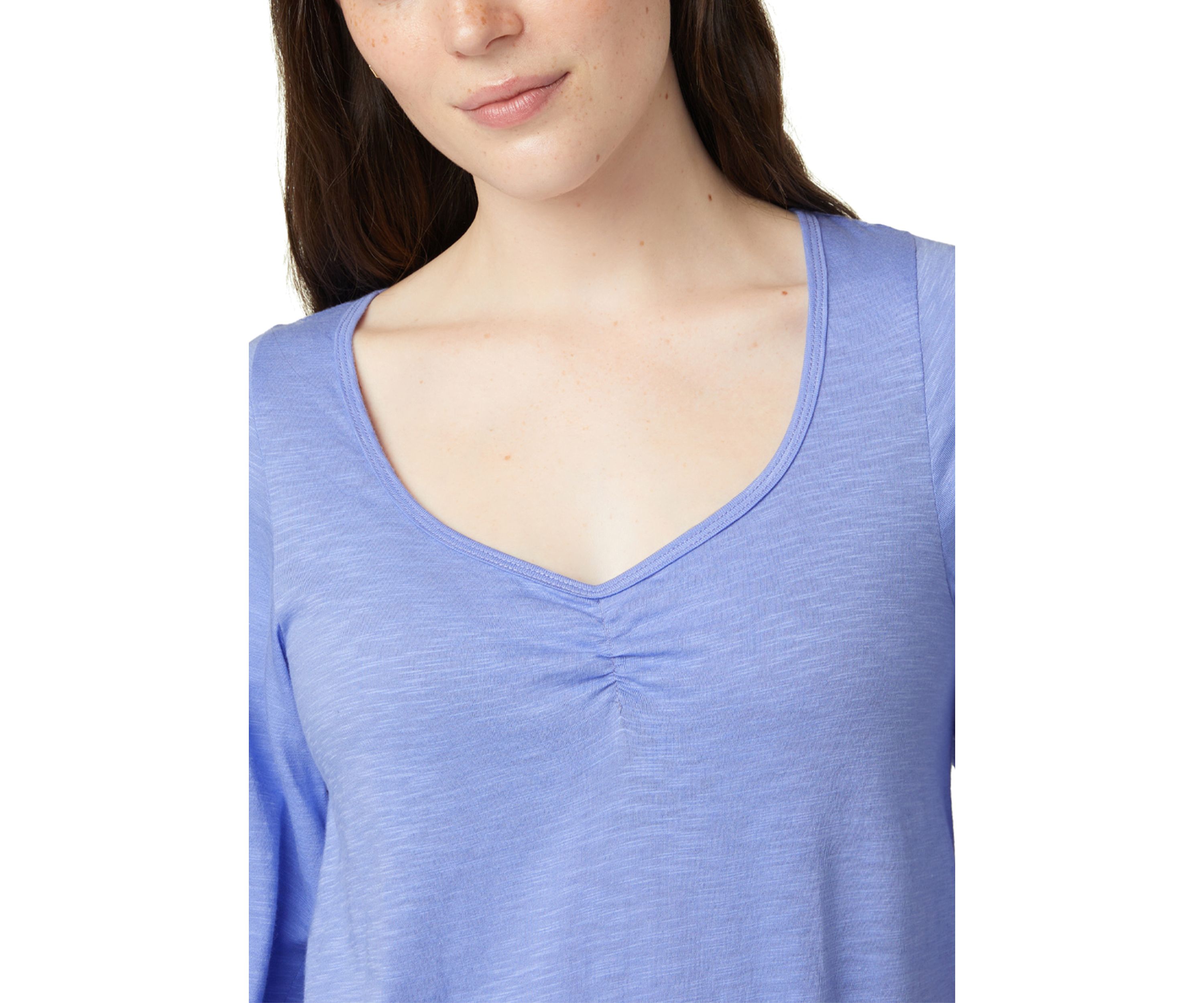 Shirred Bell Sleeve PJ Tee