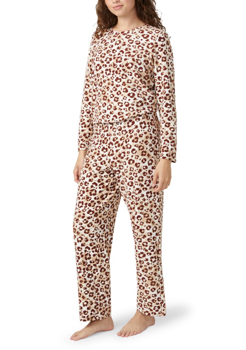 Womens Waffle Fleece PJ Set