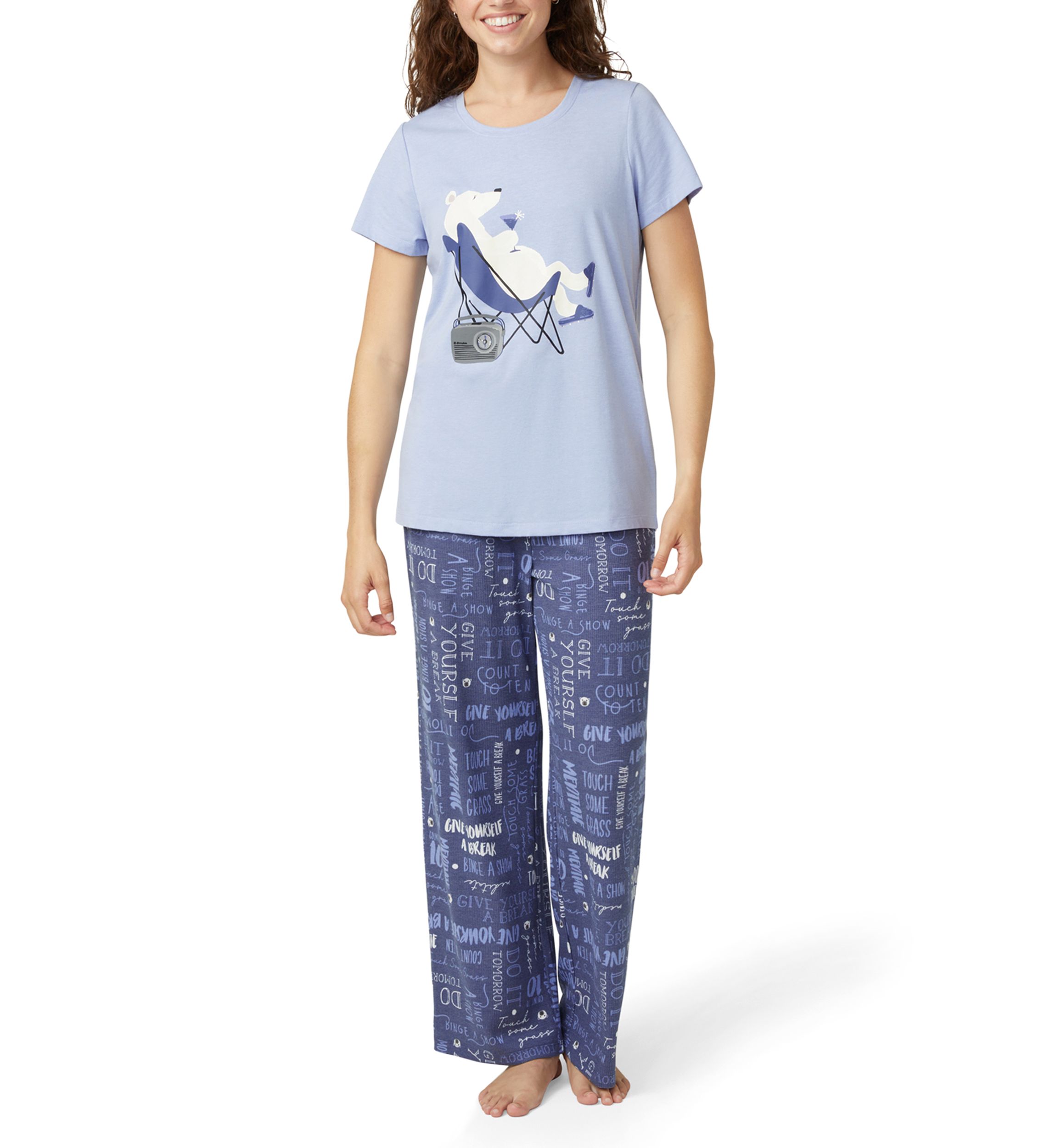 Womens 2-Piece Pajama Set
