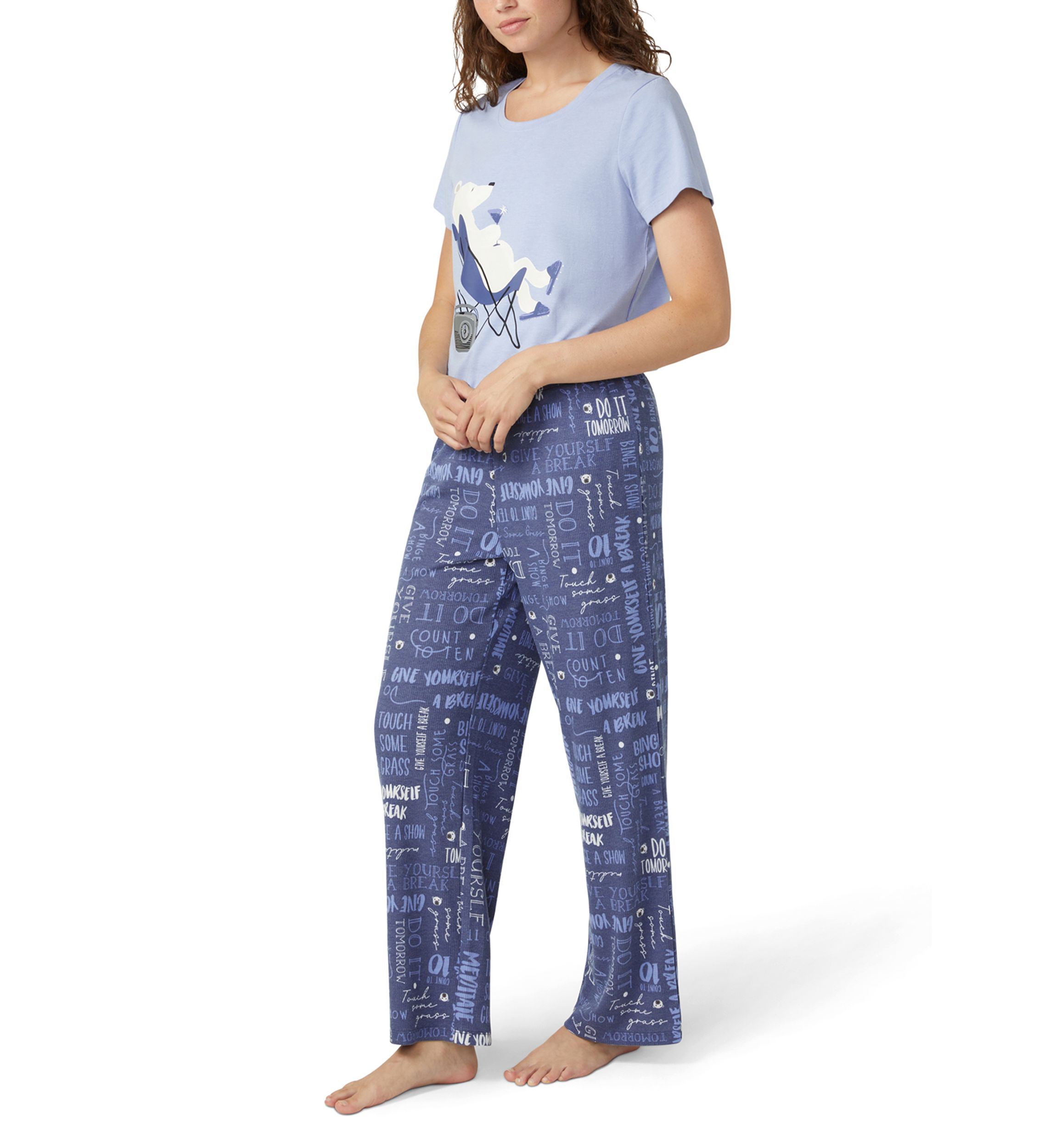 Womens 2-Piece Pajama Set