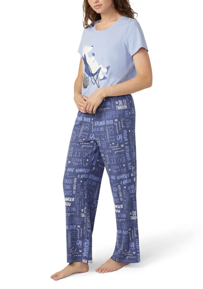 Womens 2-Piece Pajama Set