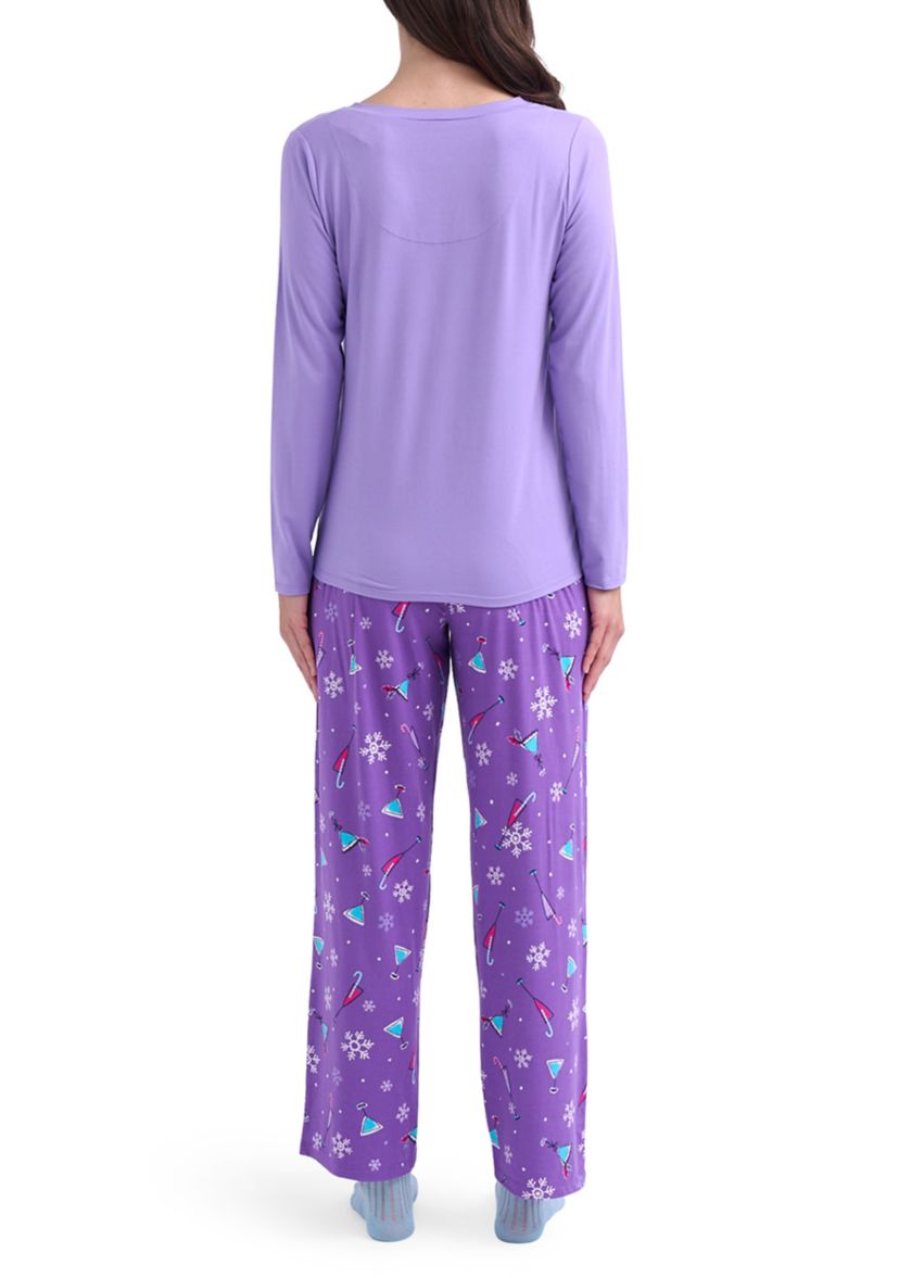 Womens Timeless Jersey Folded Sleep Set