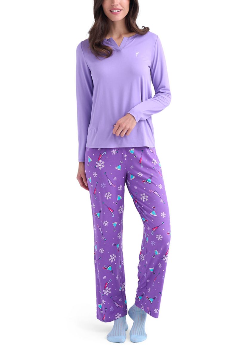 Womens Timeless Jersey Folded Sleep Set