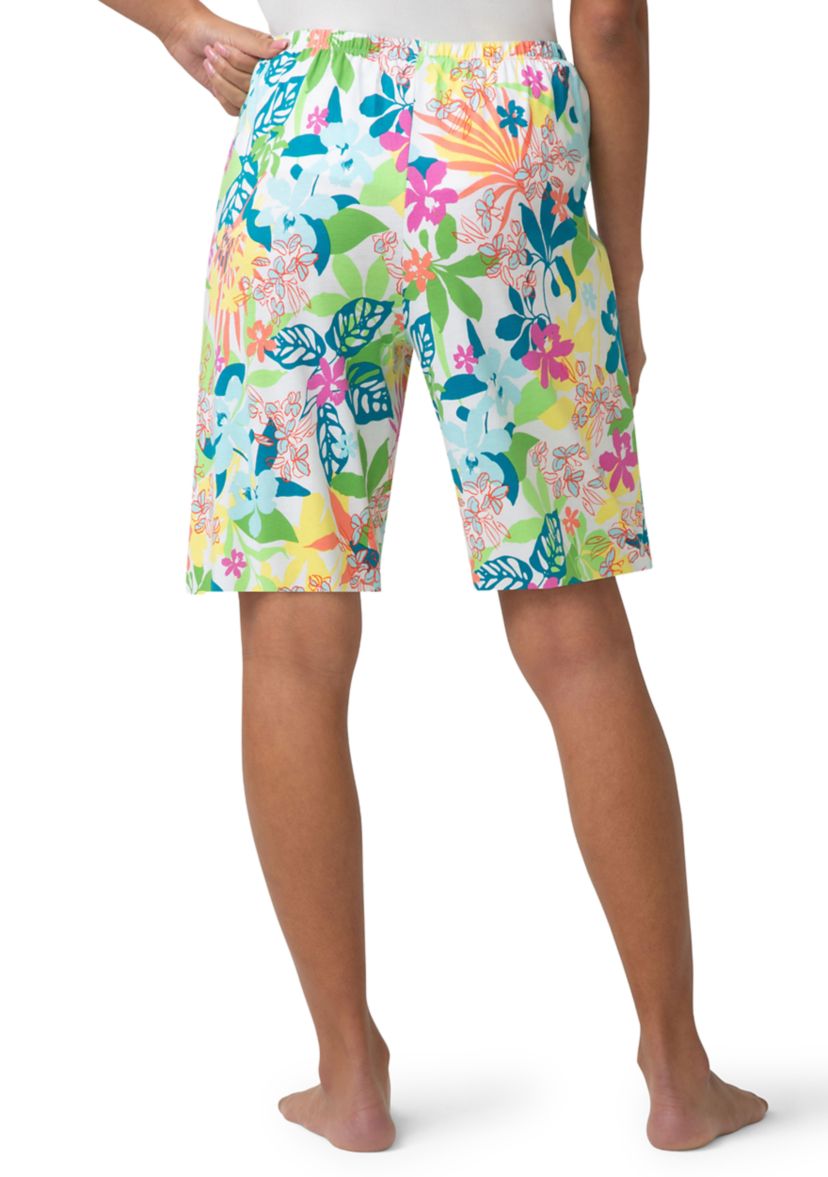 HUE® Fun Time Floral Pajama Bermuda Shorts | Belk