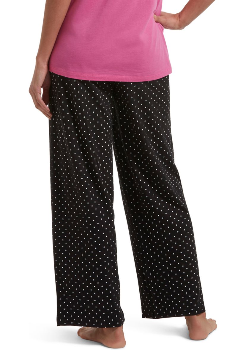  Womens Sleepwell Printed Knit Pajama Pants Made with Temperature Regulating Technology