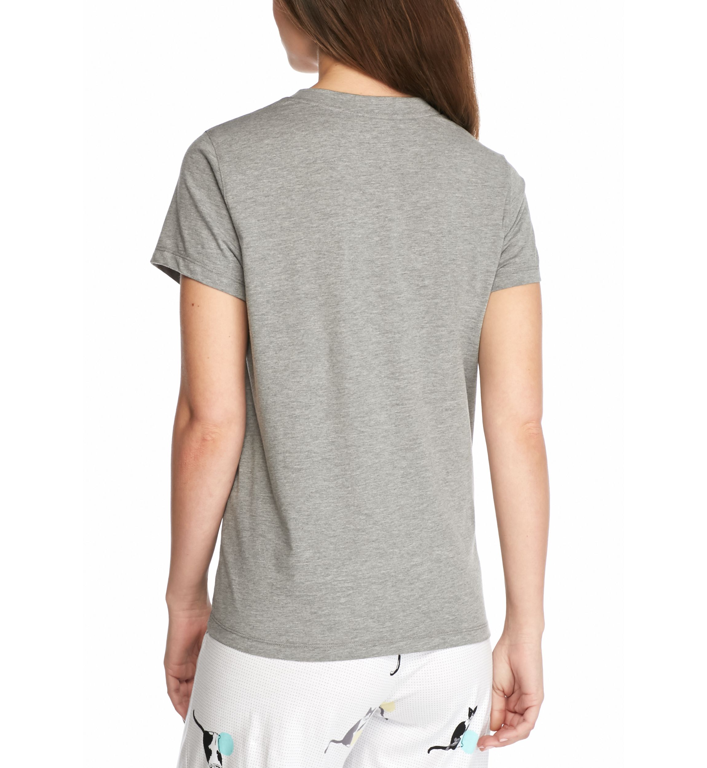 	  Womens Sleepwell Solid Short Sleeve V-neck T-Shirt with Temperature Regulating Technology