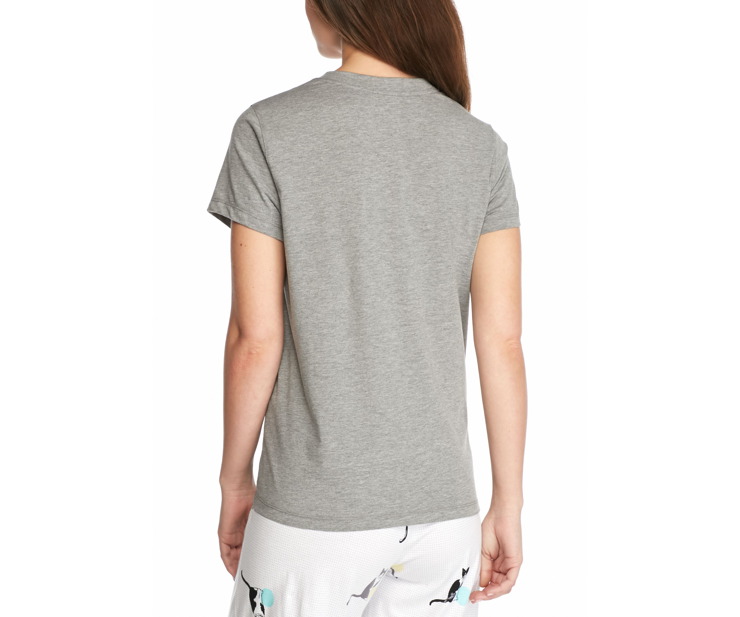 	  Womens Sleepwell Solid Short Sleeve V-neck T-Shirt with Temperature Regulating Technology
