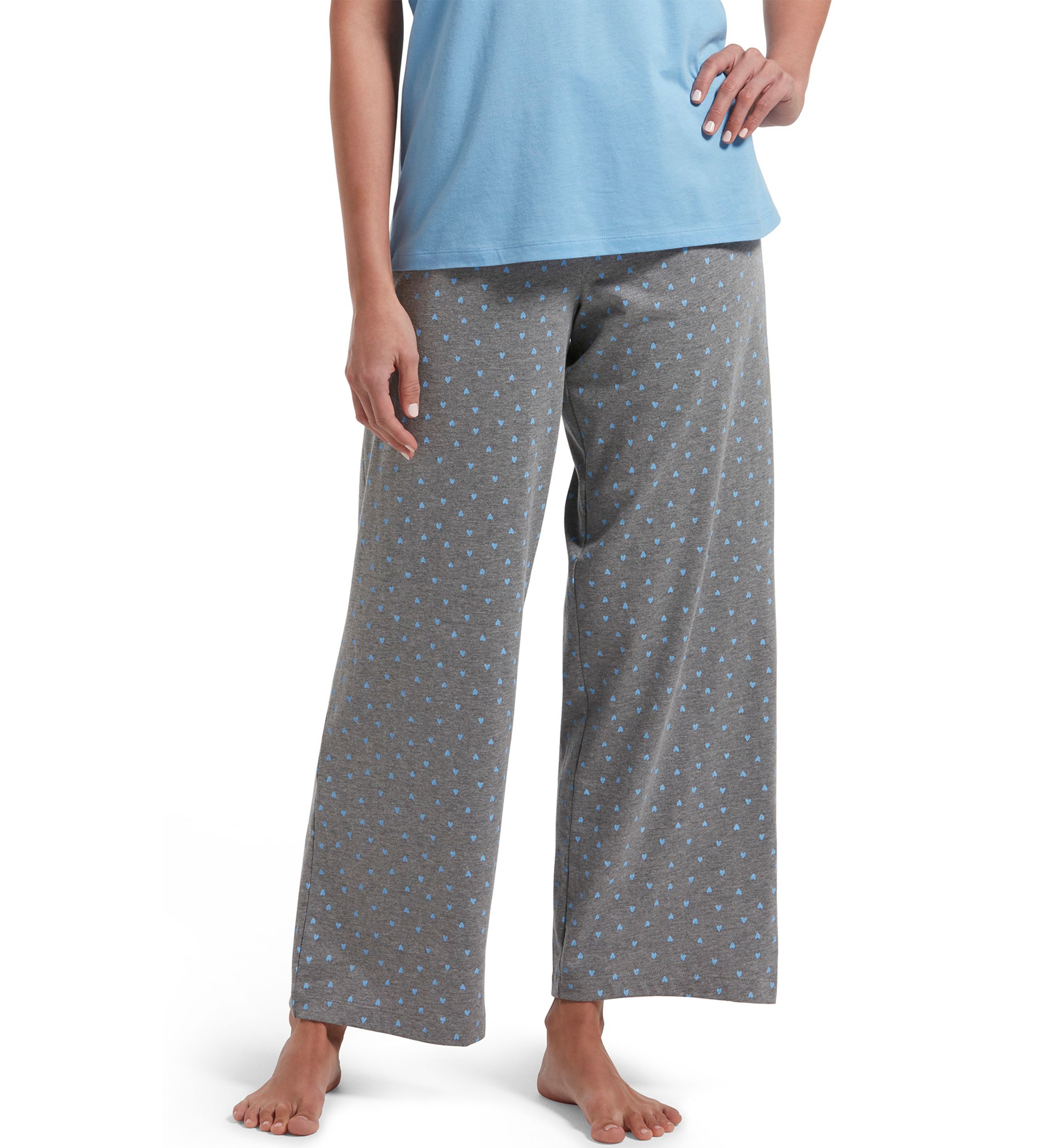   Womens Sleepwell Printed Knit Capri Pajama Pants Made with Temperature Regulating Technology