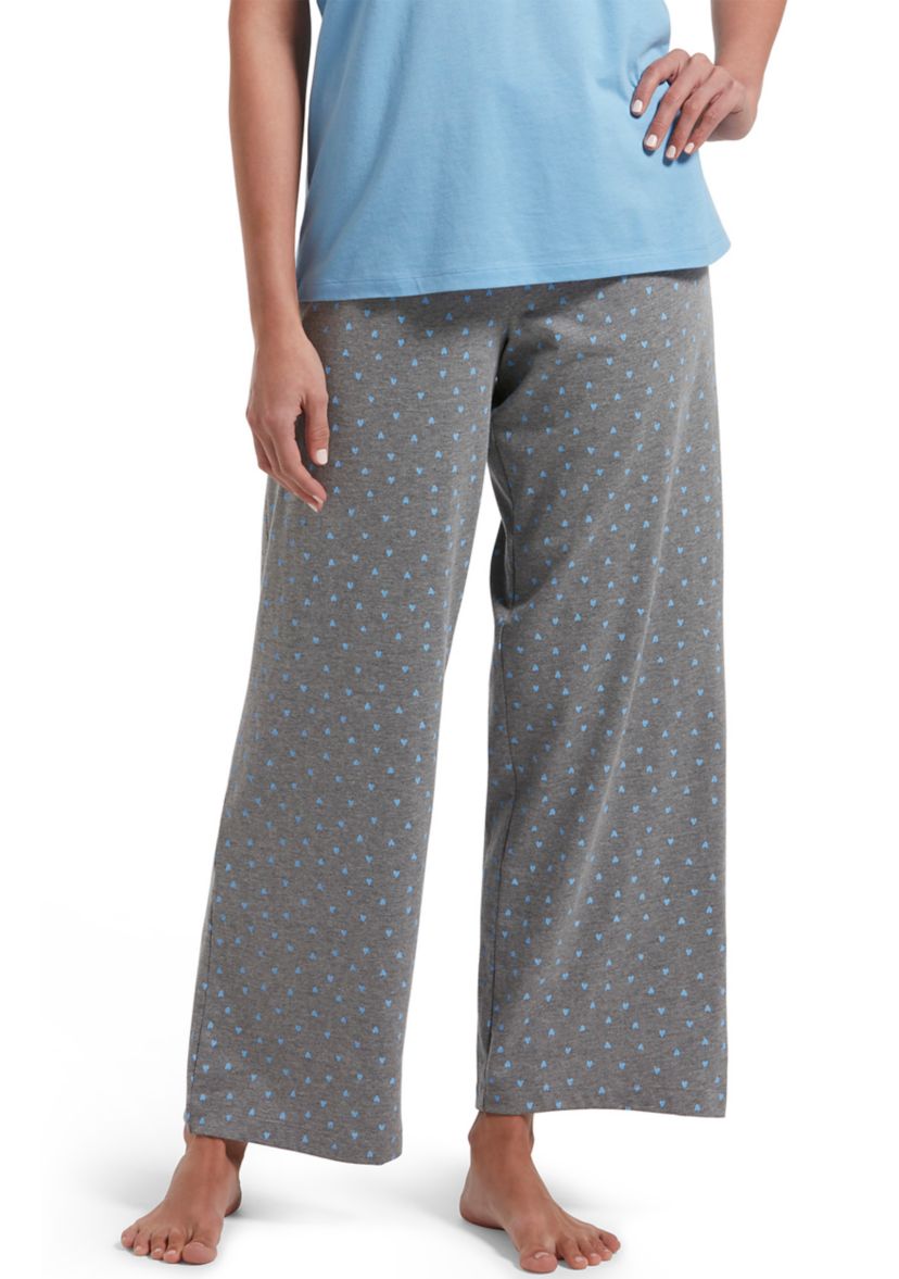   Womens Sleepwell Printed Knit Capri Pajama Pants Made with Temperature Regulating Technology