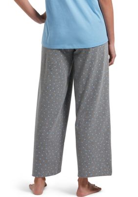 HUE® Women's Sleepwell Printed Knit Capri Pajama Pants Made with  Temperature Regulating Technology