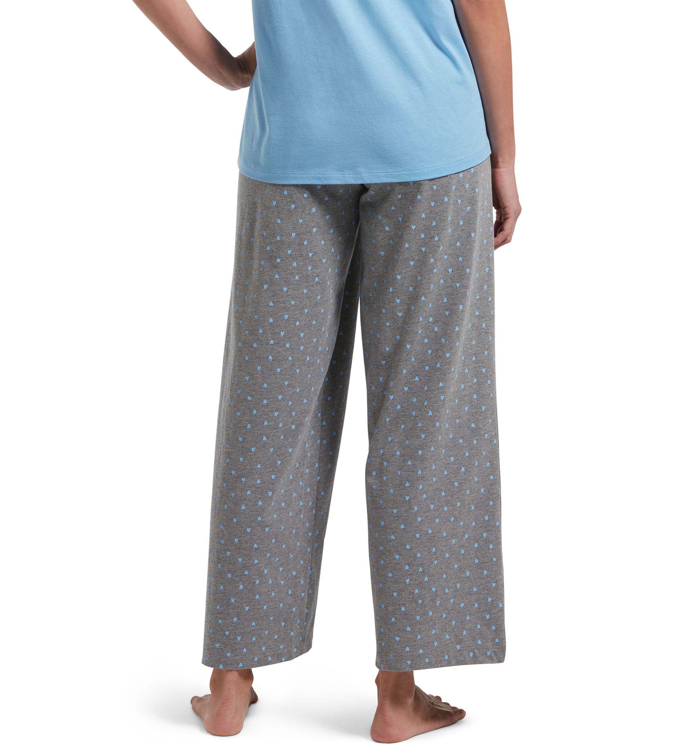   Womens Sleepwell Printed Knit Capri Pajama Pants Made with Temperature Regulating Technology