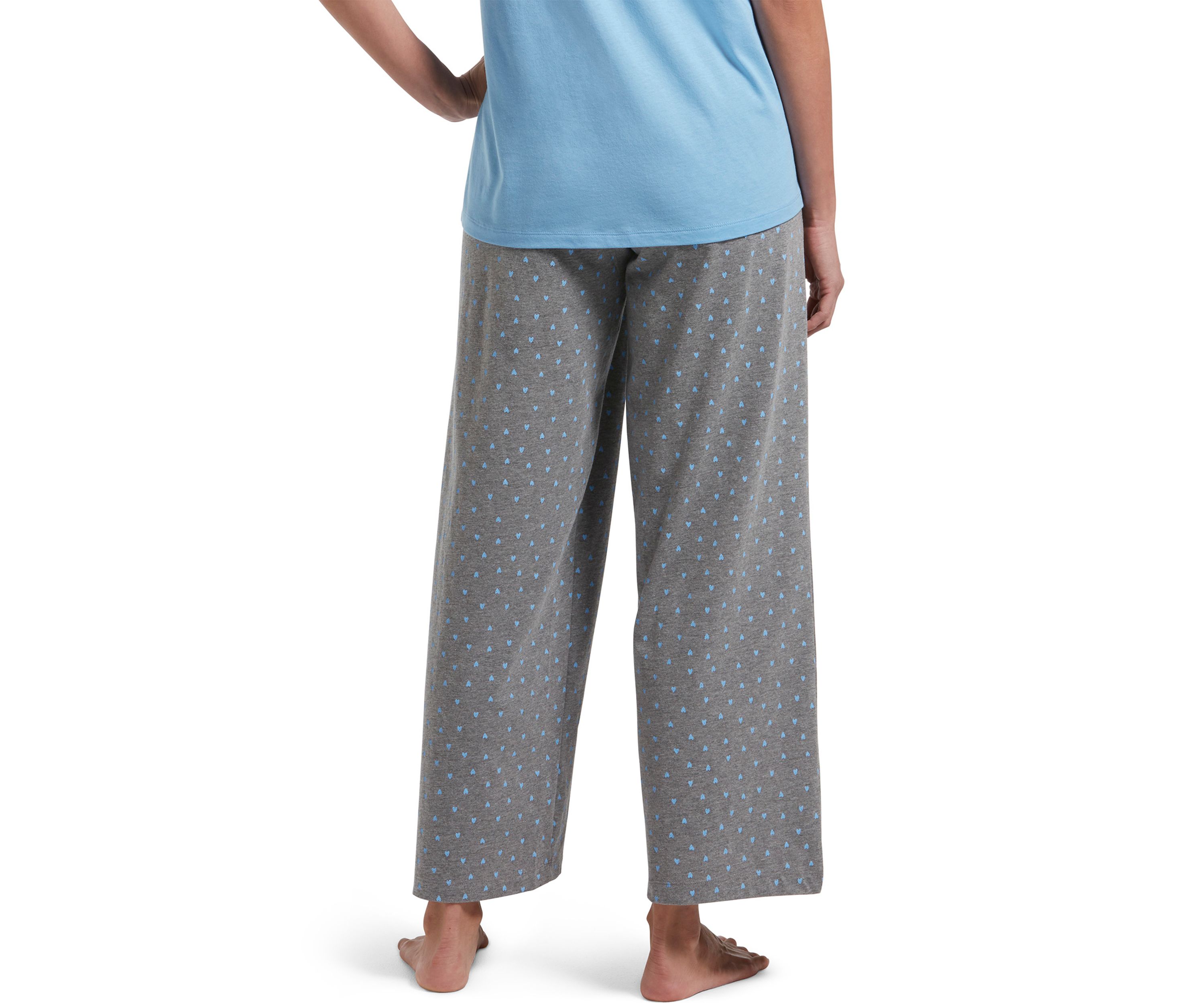   Womens Sleepwell Printed Knit Capri Pajama Pants Made with Temperature Regulating Technology