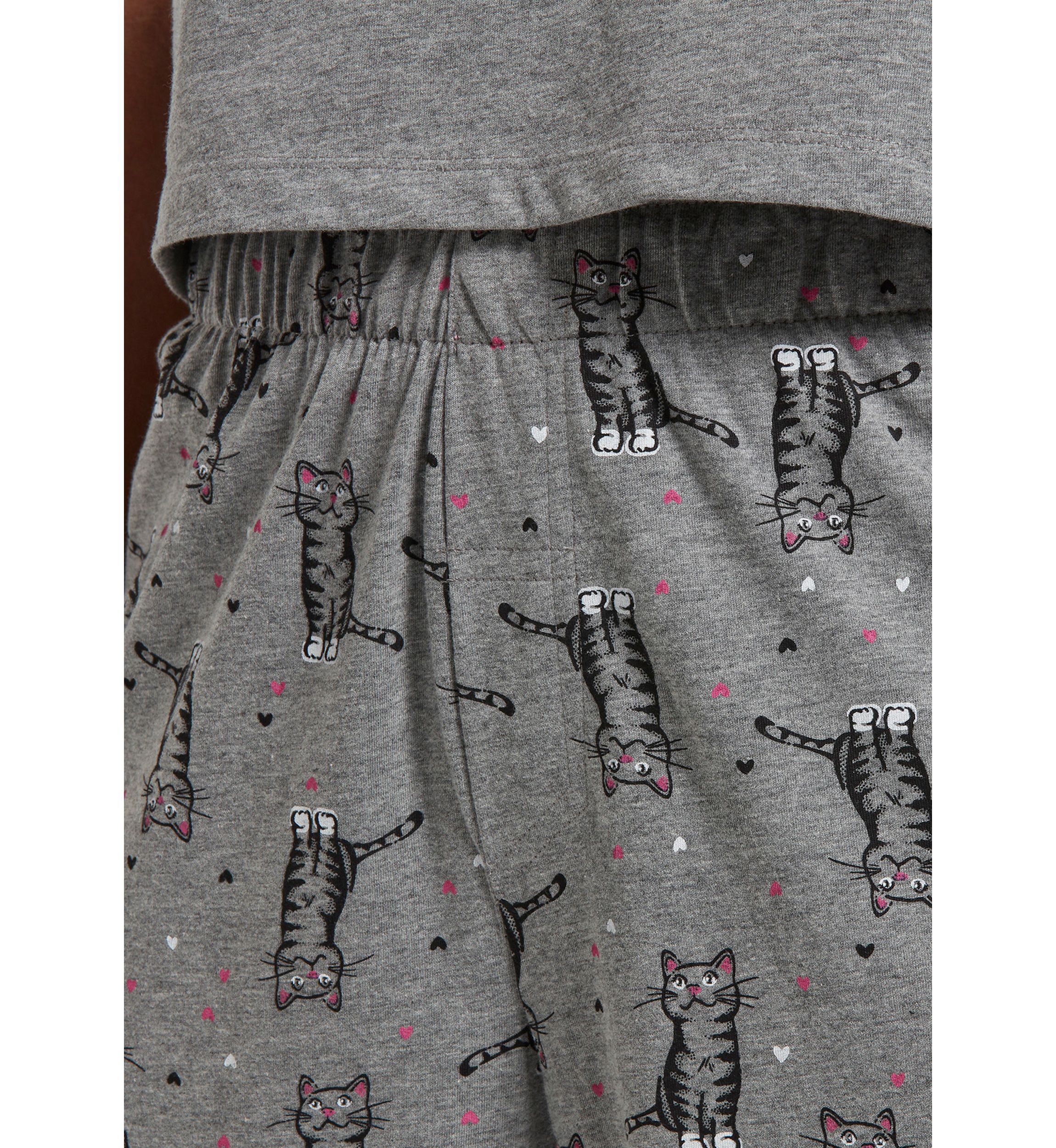 Womens Sleepwell Printed Knit Capri Pajama Pants Made with Temperature Regulating Technology 