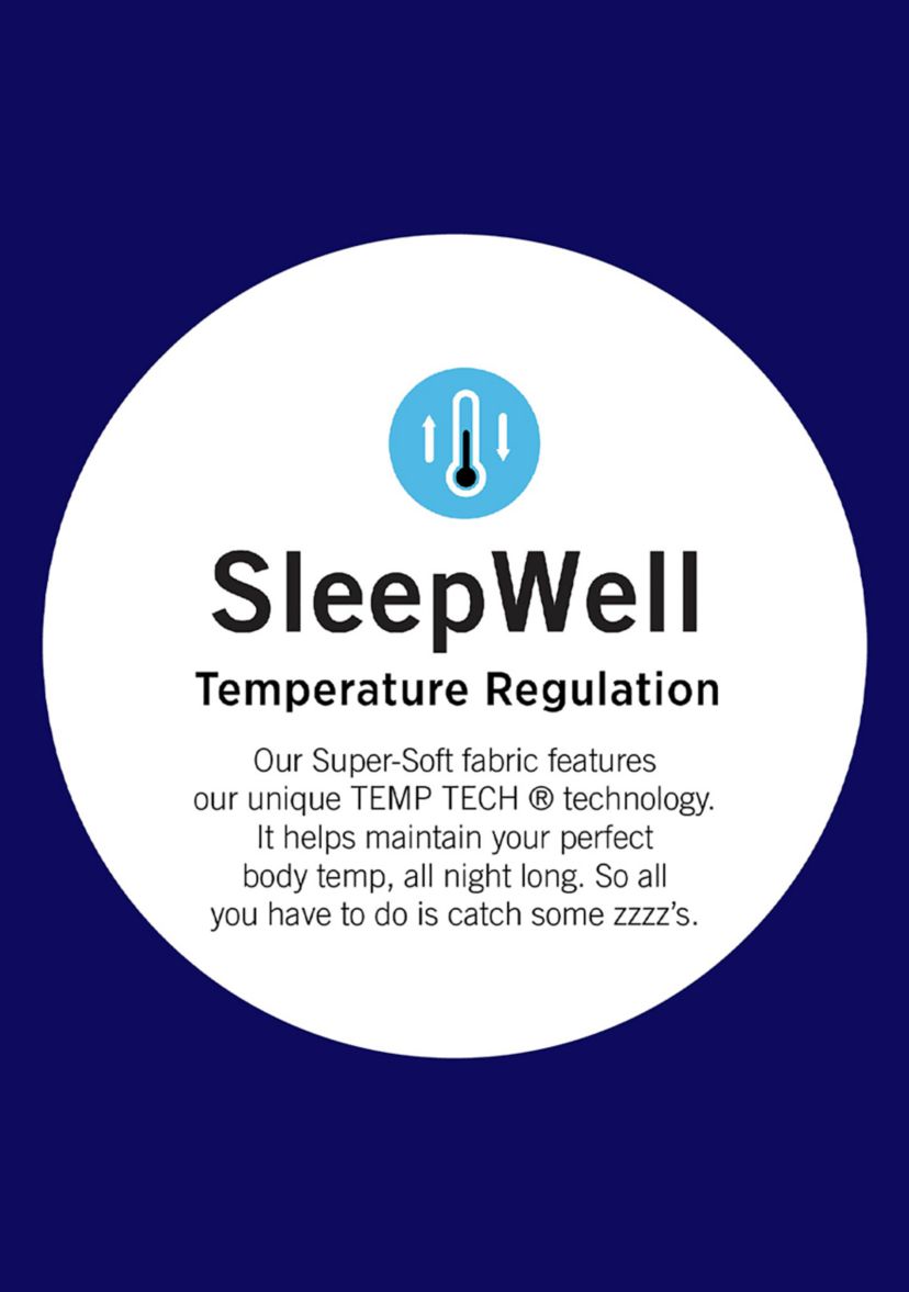 Womens Sleepwell Printed Knit Capri Pajama Pants Made with Temperature Regulating Technology 