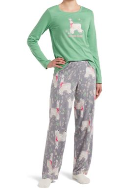 Womens plus outlet size llama pajamas