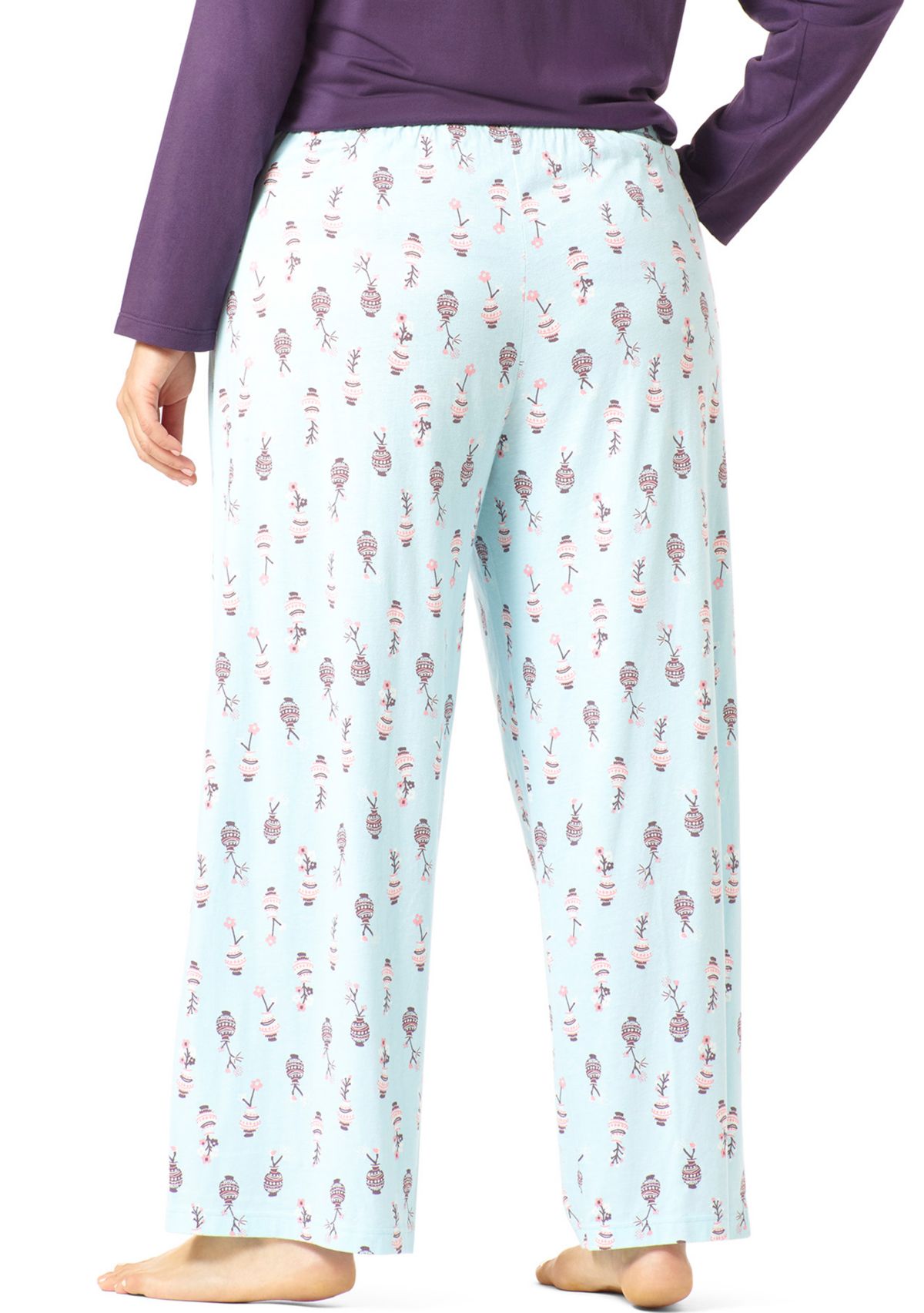 Plus Size Flower Vase Classic PJ Pants