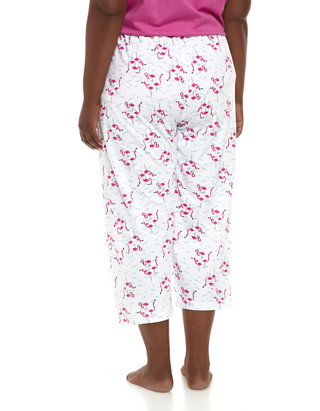 Hue Plus Size Printed Pajama Pants MSRP $44 