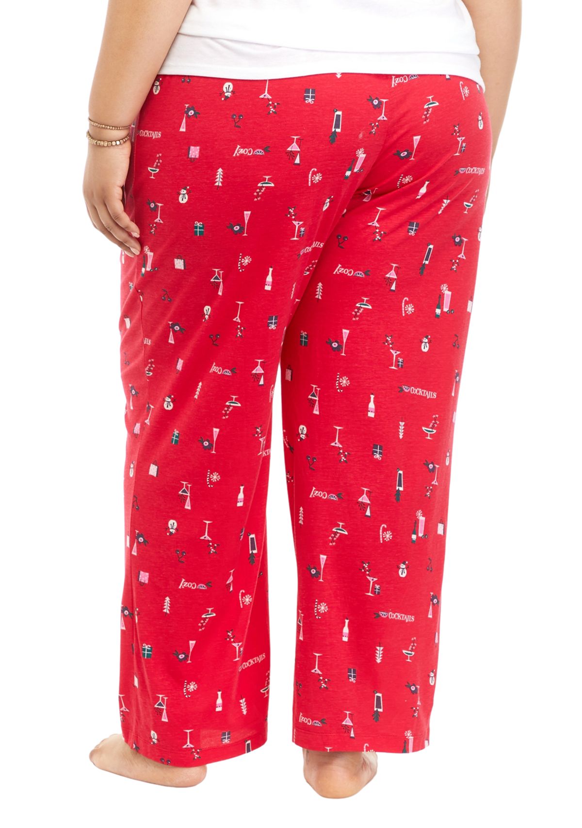 Plus Size Icy Cocktails Modern Classic Pajama Pants