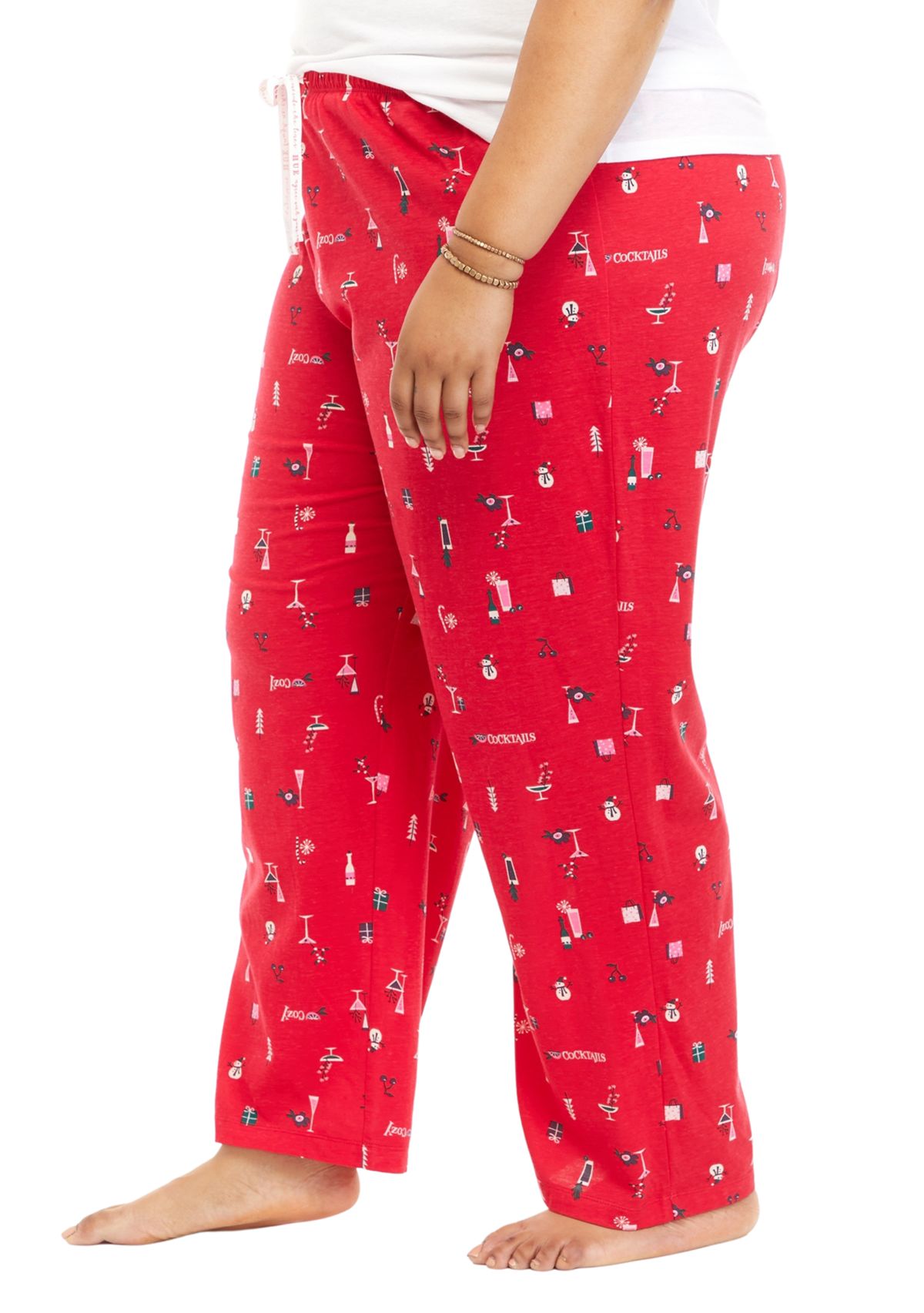 Plus Size Icy Cocktails Modern Classic Pajama Pants