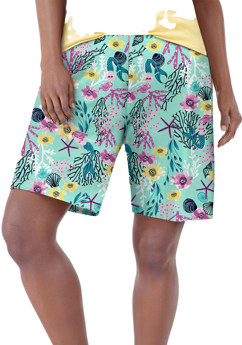 Plus Size Sea Life Classic Pajama Bermuda Shorts 
