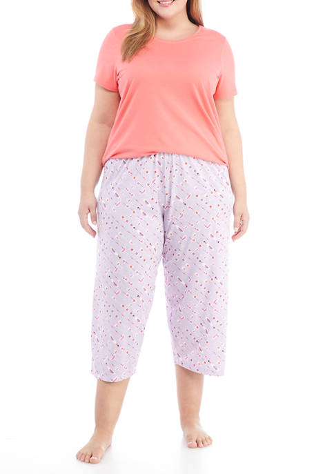 HUE® Plus Size Rio Dots Long Pajama Pants | belk