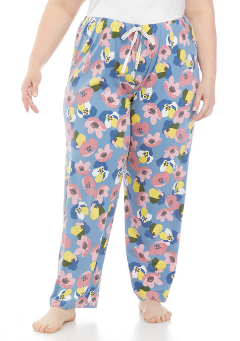 HUE® Plus Size Playtime Floral Modern Classic Pajama