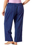Plus Size Wavy Stripe Modern Classic Pajama Capris